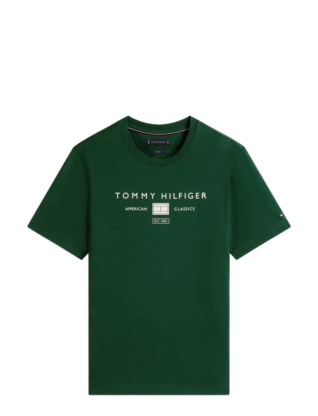Tommy Hilfiger BRAND LOVE MONO STACK TEE - T-paidat - NOCTURNAL GREEN / green