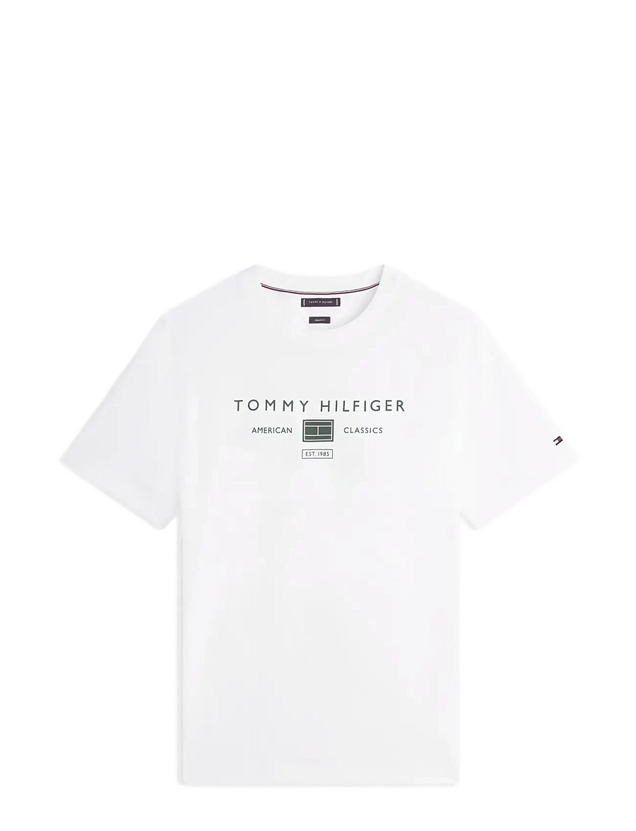 Tommy Hilfiger - BRAND LOVE MONO STACK TEE - kurzärmelig - white - 1
