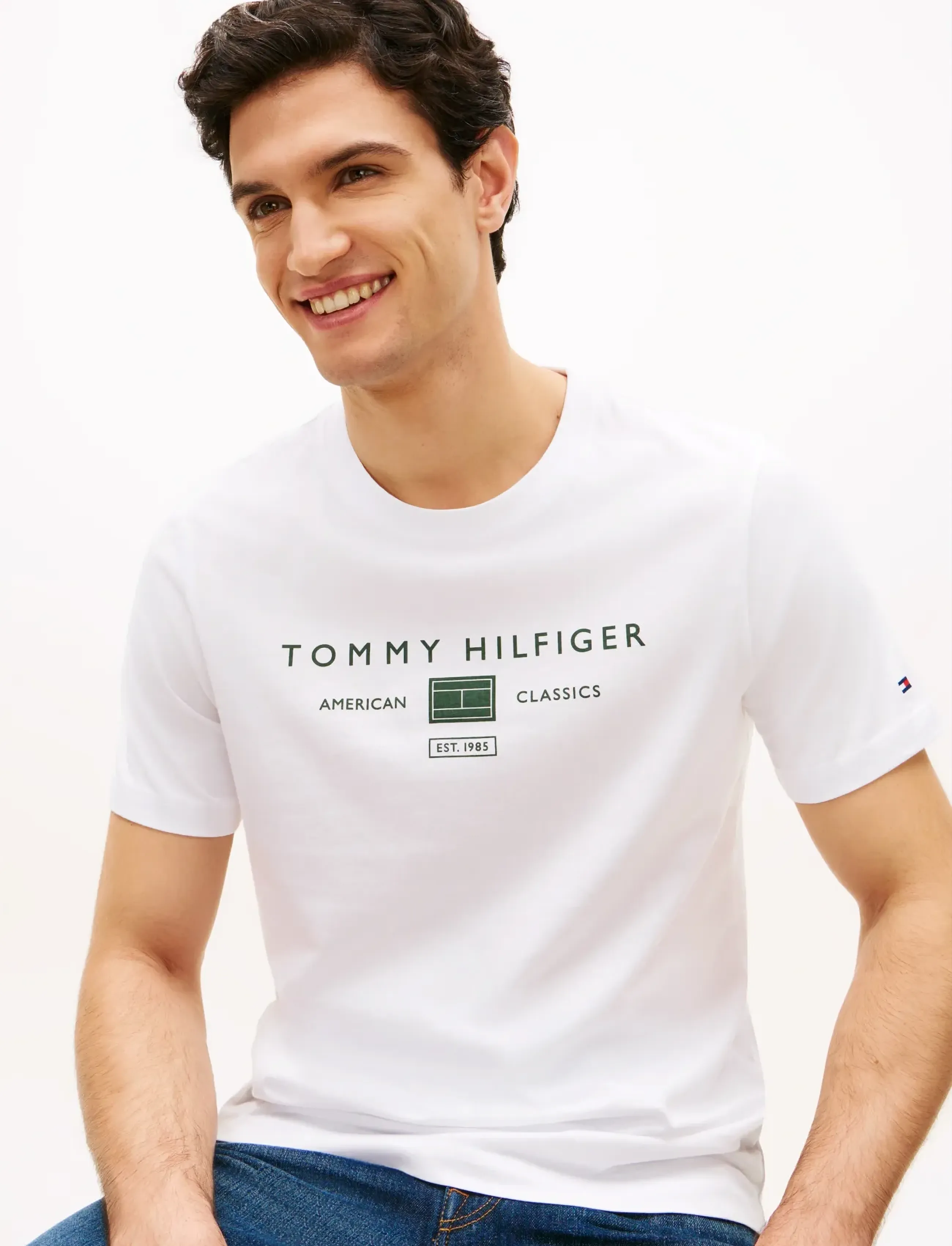 Tommy Hilfiger - BRAND LOVE MONO STACK TEE - kurzärmelig - white - 4