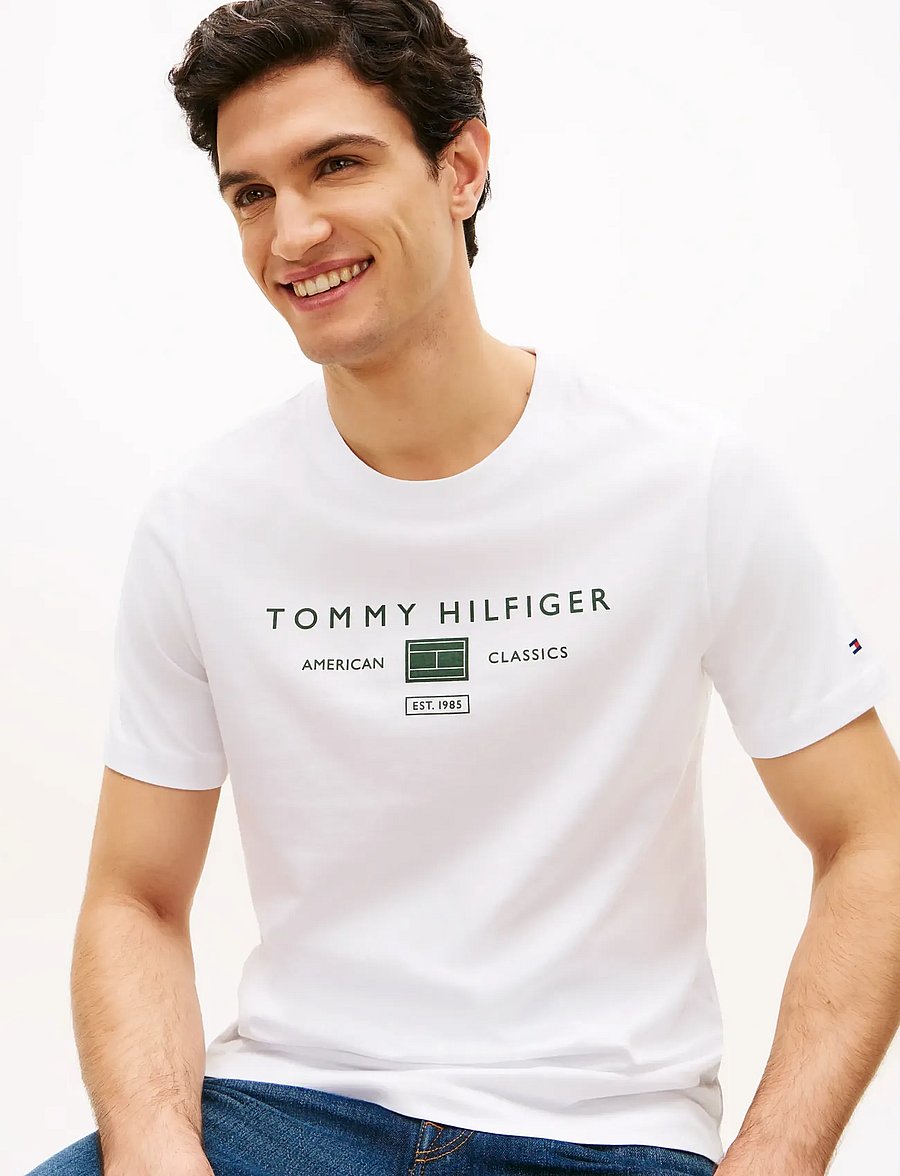 Tommy Hilfiger - BRAND LOVE MONO STACK TEE - kurzärmelig - white - 4