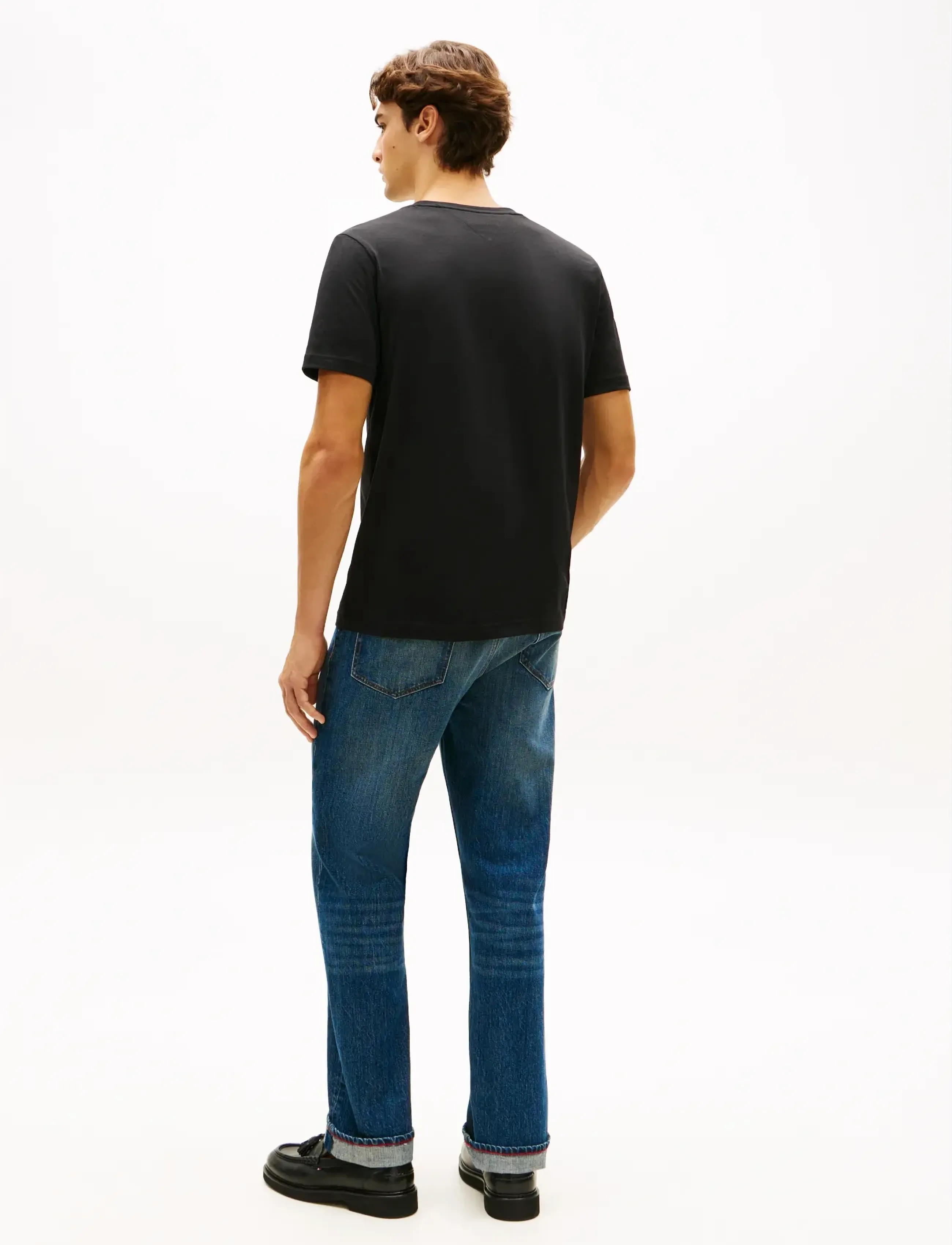 Tommy Hilfiger - BRAND LOVE TEXT BOX TEE - lühikeste varrukatega t-särgid - black - 2