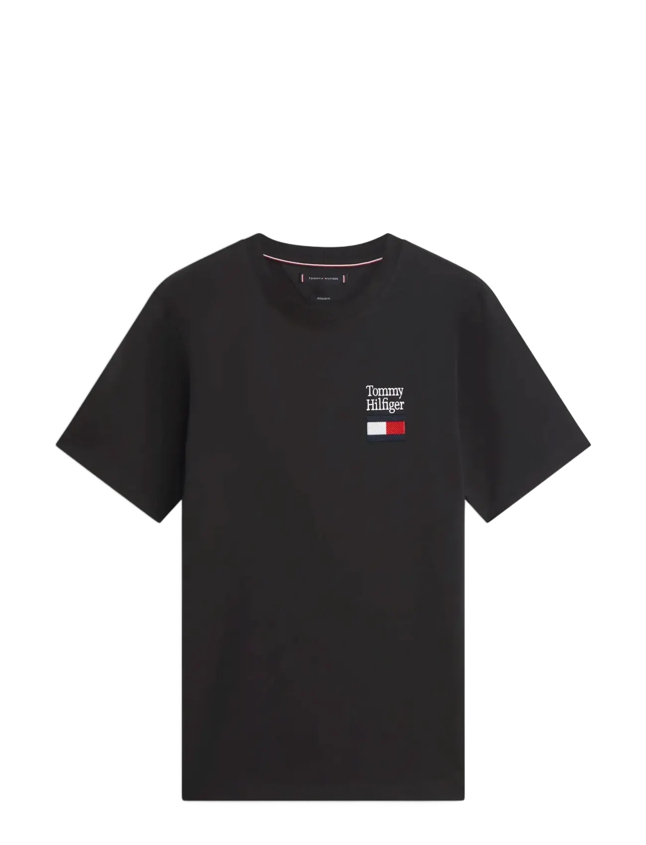TOMMY HILFIGER Marke Love Text Stack Tee Schwarz - L - Herren