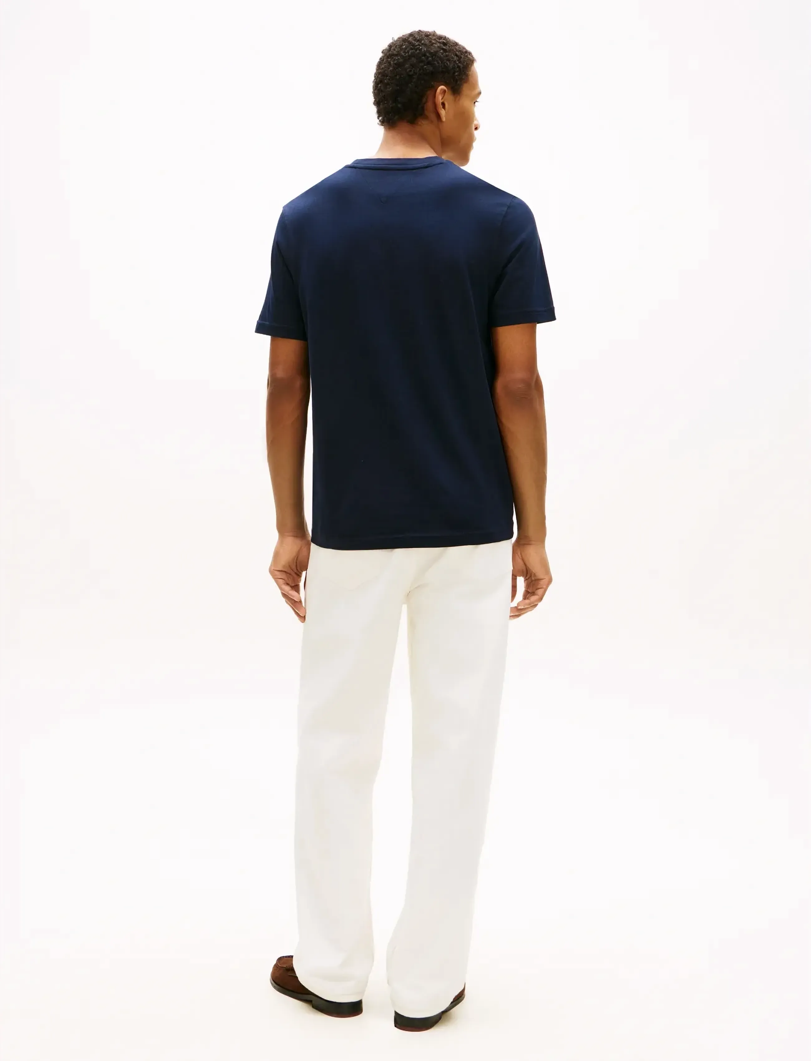 Tommy Hilfiger - BRAND LOVE TEXT STACK TEE - marškinėliai trumpomis rankovėmis - desert sky - 2
