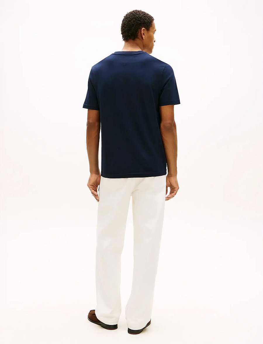 Tommy Hilfiger - BRAND LOVE TEXT STACK TEE - short-sleeved t-shirts - desert sky - 2