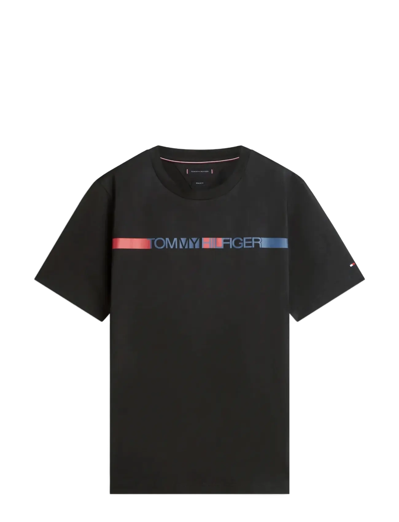 TOMMY HILFIGER Marke Love Stripe Tee Schwarz - S - Herren