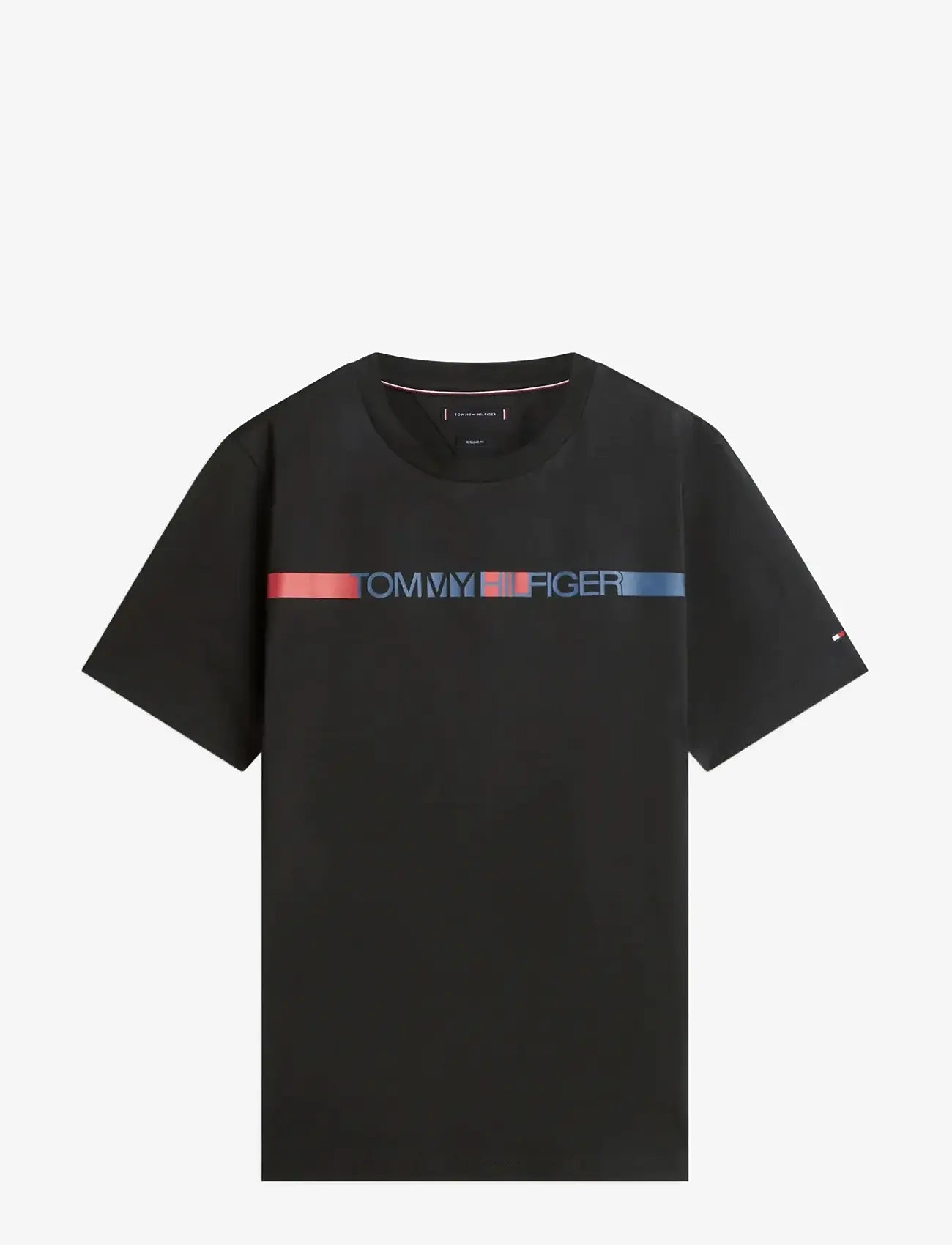 Tommy Hilfiger - BRAND LOVE  STRIPE TEE - kurzärmelig - black - 1
