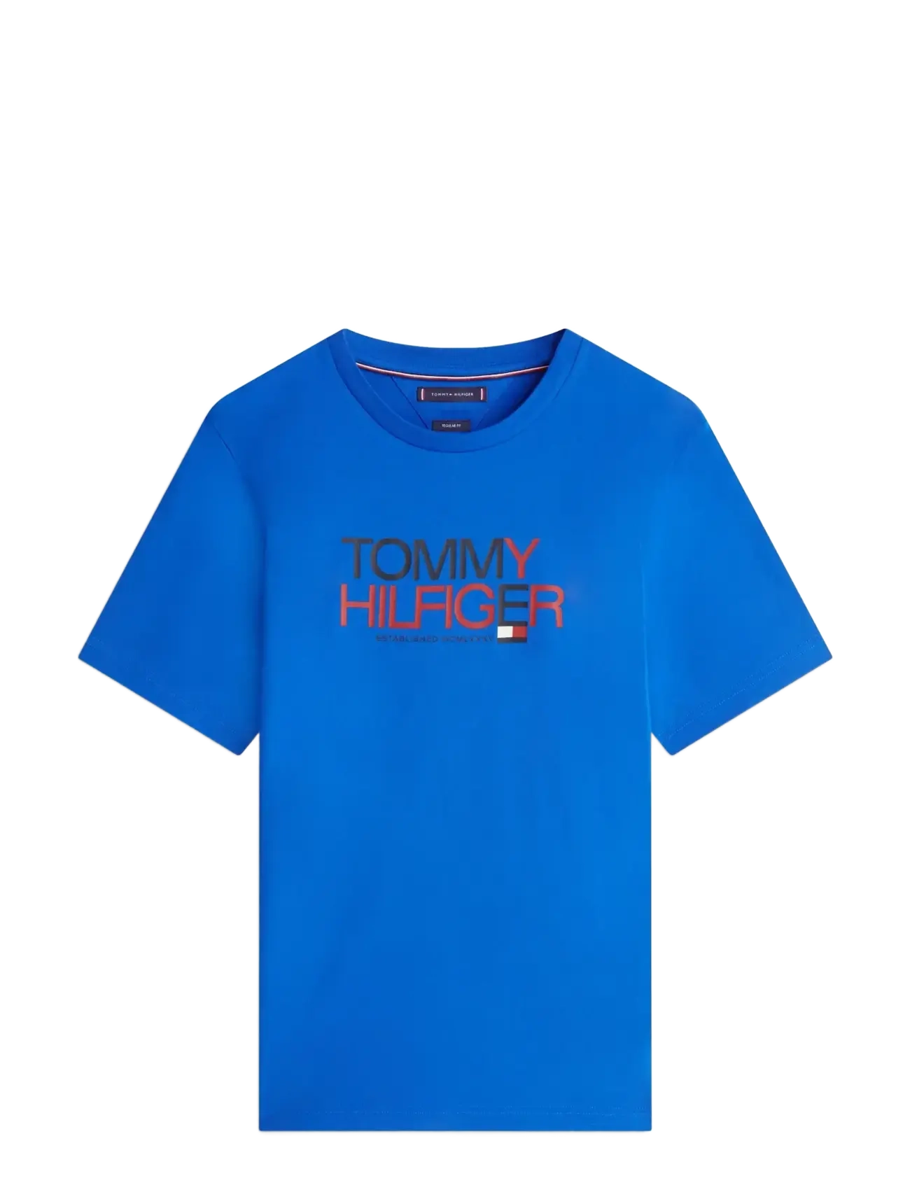 TOMMY HILFIGER Marke Love Big Text Tee Blau - L - Herren