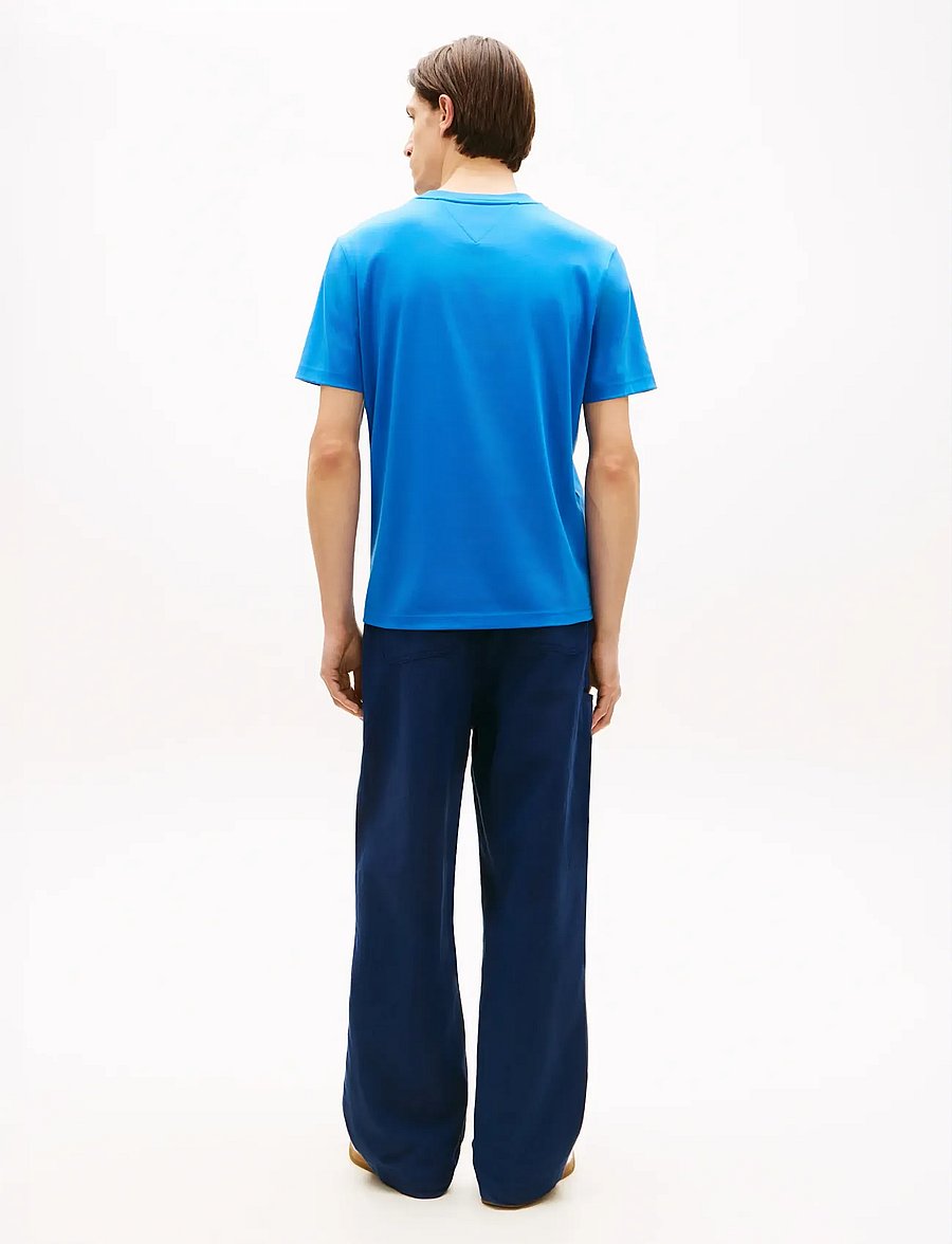 Tommy Hilfiger - COUNTRY CLUB INTERLOCK TEE - kortärmade t-shirts - blue orbit - 2