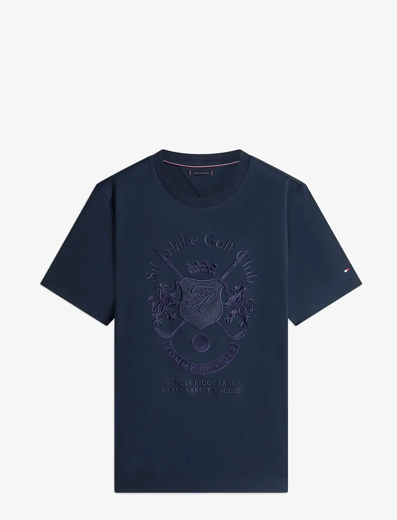 Tommy Hilfiger - COUNTRY CLUB INTERLOCK TEE - short-sleeved t-shirts - desert sky - 1