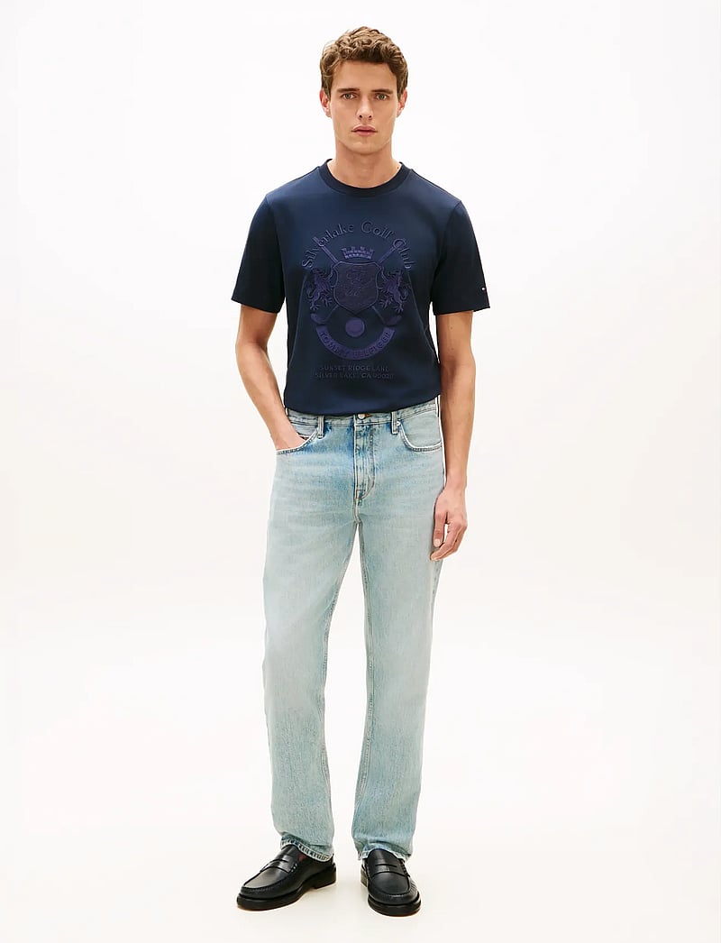 Tommy Hilfiger - COUNTRY CLUB INTERLOCK TEE - kortærmede t-shirts - desert sky - 3