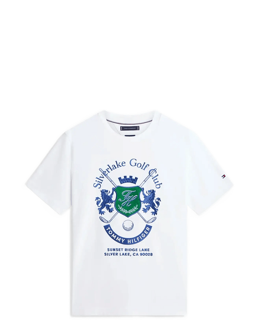 Tommy Hilfiger - COUNTRY CLUB INTERLOCK TEE - kortærmede t-shirts - white - 1