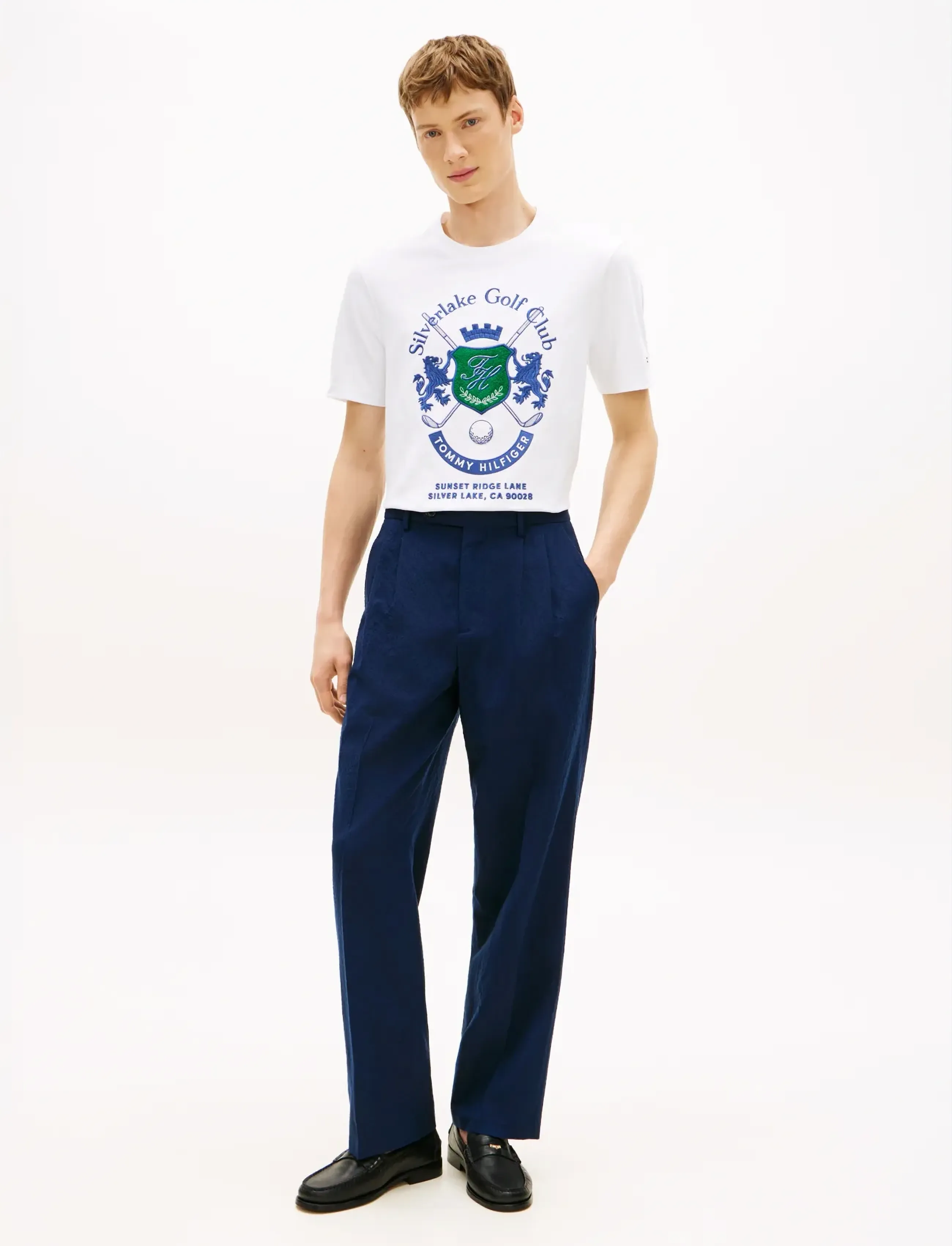 Tommy Hilfiger - COUNTRY CLUB INTERLOCK TEE - short-sleeved t-shirts - white - 3