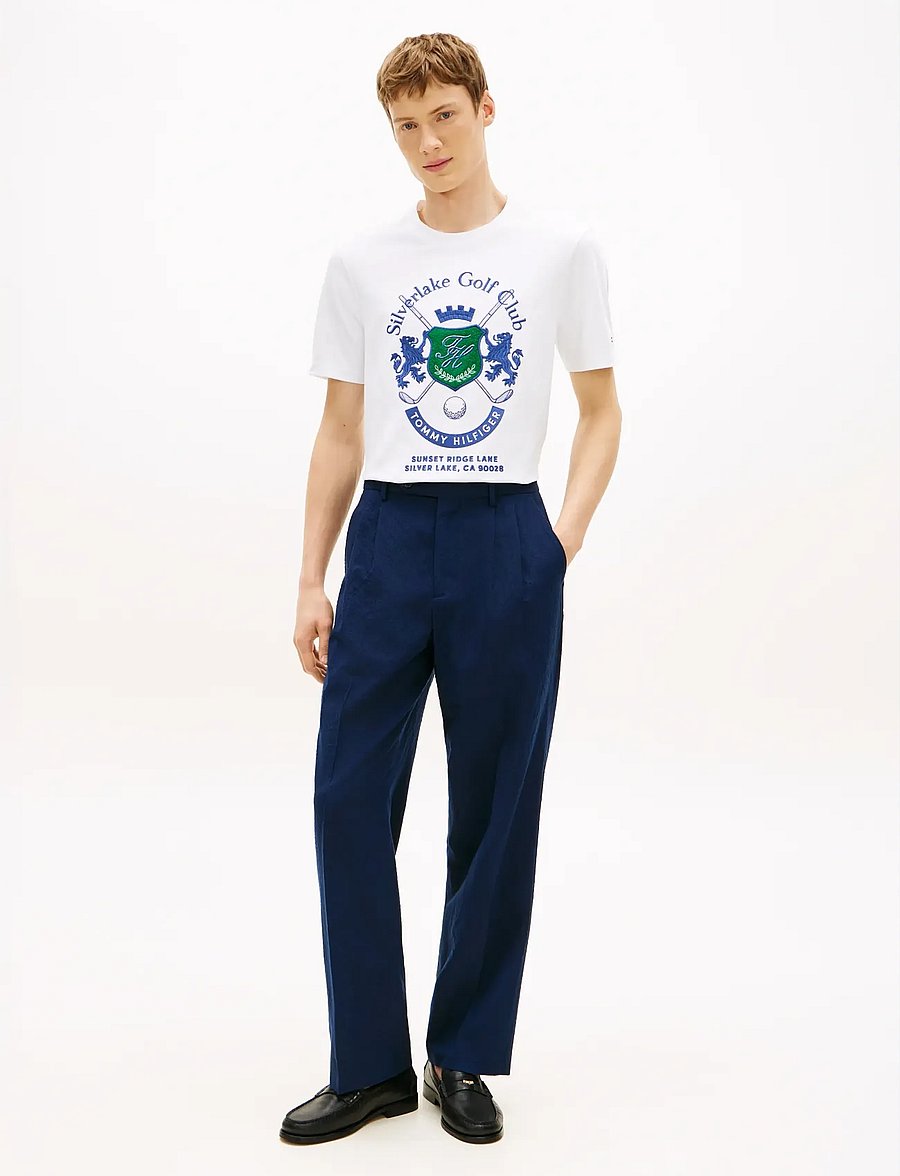 Tommy Hilfiger - COUNTRY CLUB INTERLOCK TEE - kortærmede t-shirts - white - 3