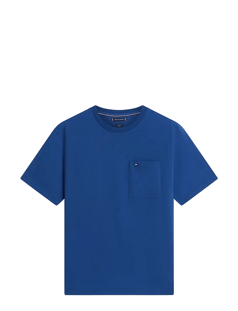 Tommy Hilfiger - MESH TEE - kurzärmelig - blue jean - 1