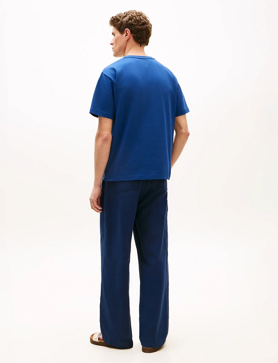 Tommy Hilfiger - MESH TEE - kortærmede t-shirts - blue jean - 2
