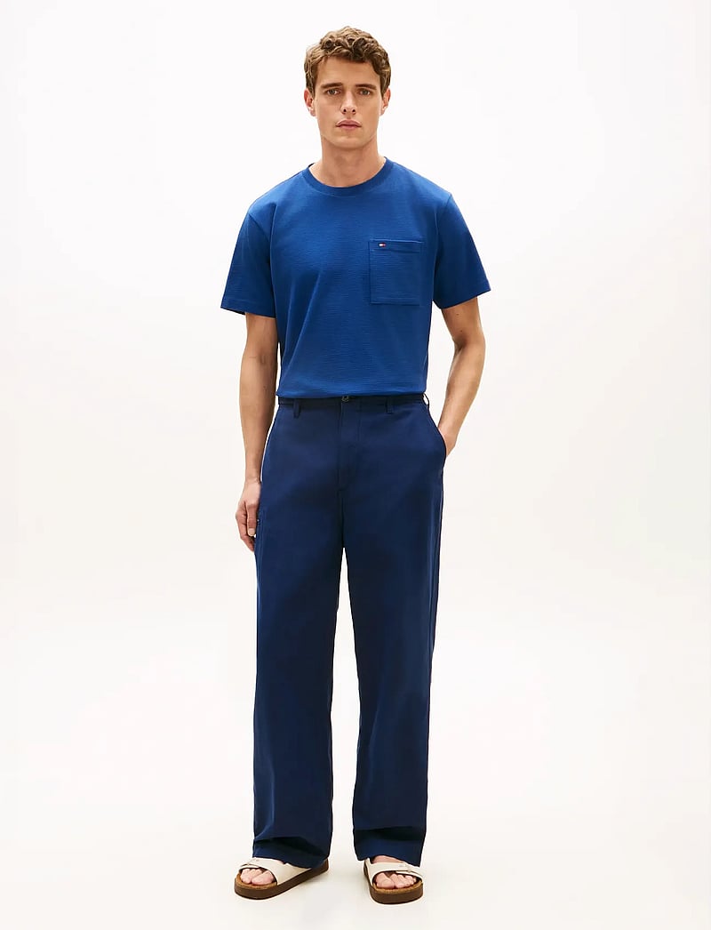 Tommy Hilfiger - MESH TEE - kurzärmelig - blue jean - 3