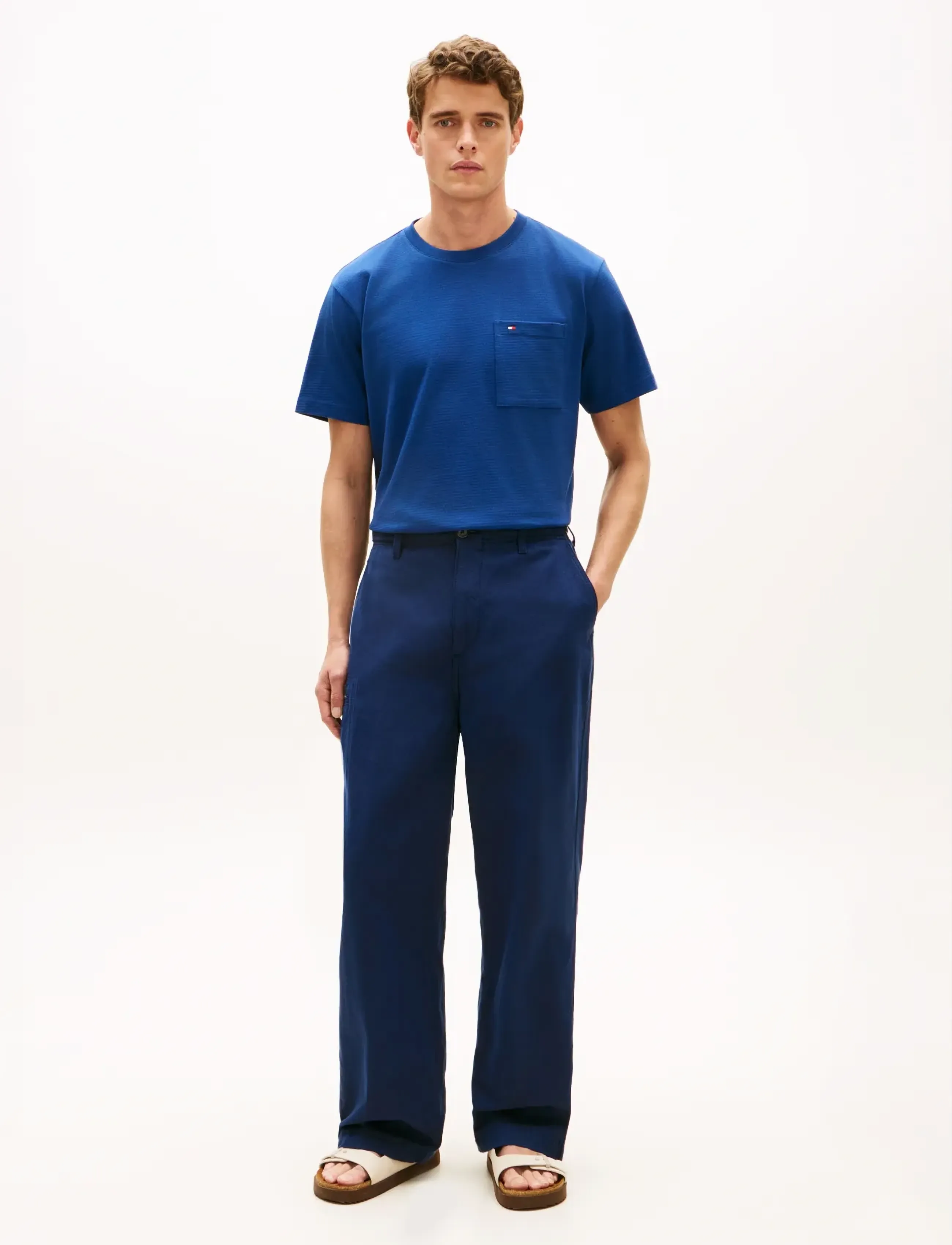 Tommy Hilfiger - MESH TEE - kurzärmelige - blue jean - 3