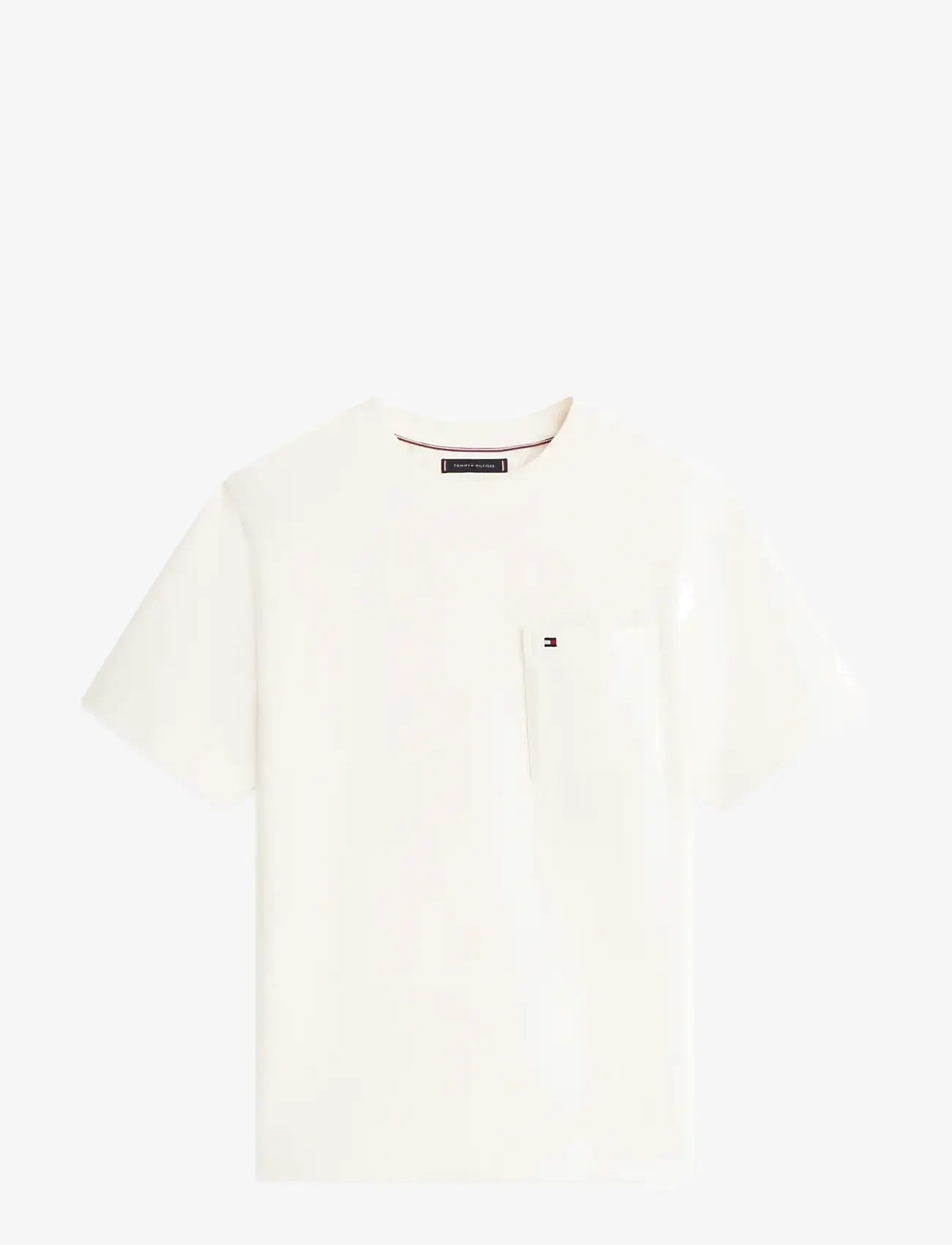 Tommy Hilfiger - MESH TEE - kortærmede t-shirts - ivory petal - 1
