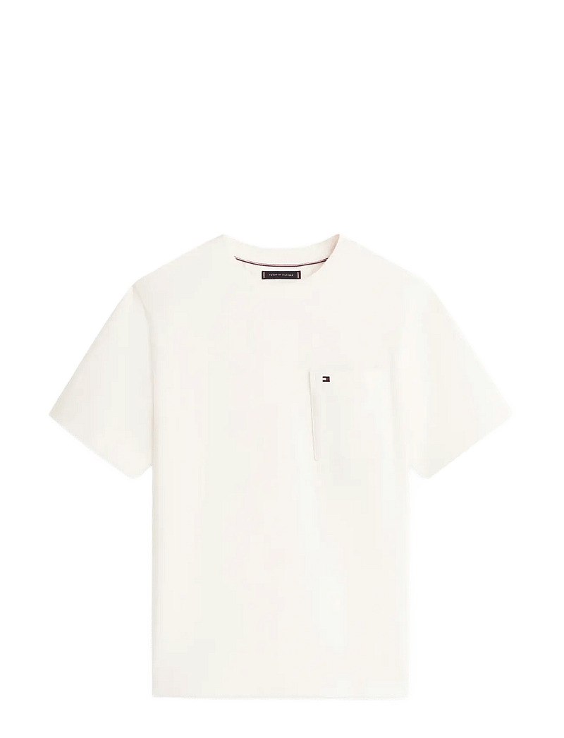 Tommy Hilfiger - MESH TEE - kortærmede t-shirts - ivory petal - 1