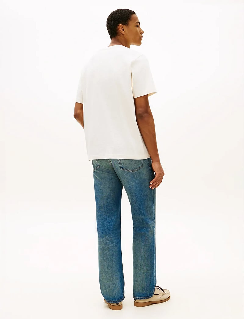 Tommy Hilfiger - MESH TEE - kortærmede t-shirts - ivory petal - 2