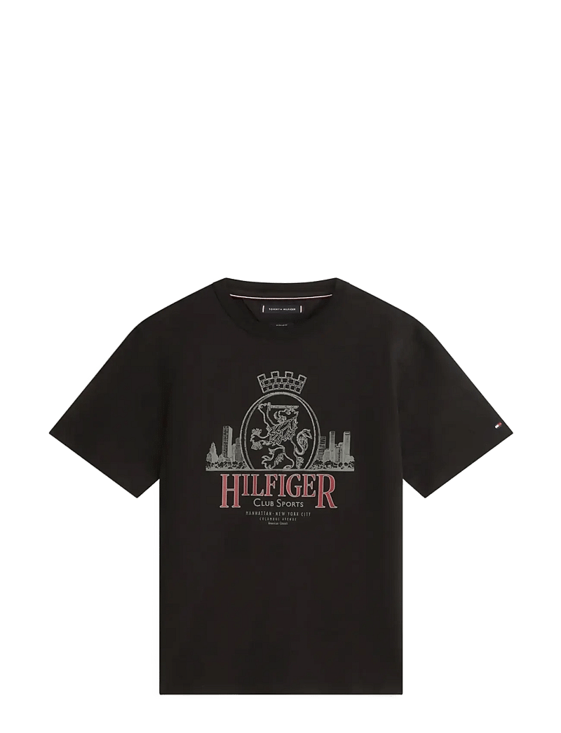 Tommy Hilfiger - HERITAGE SERIES CREST TEE - t-shirts - black - 1