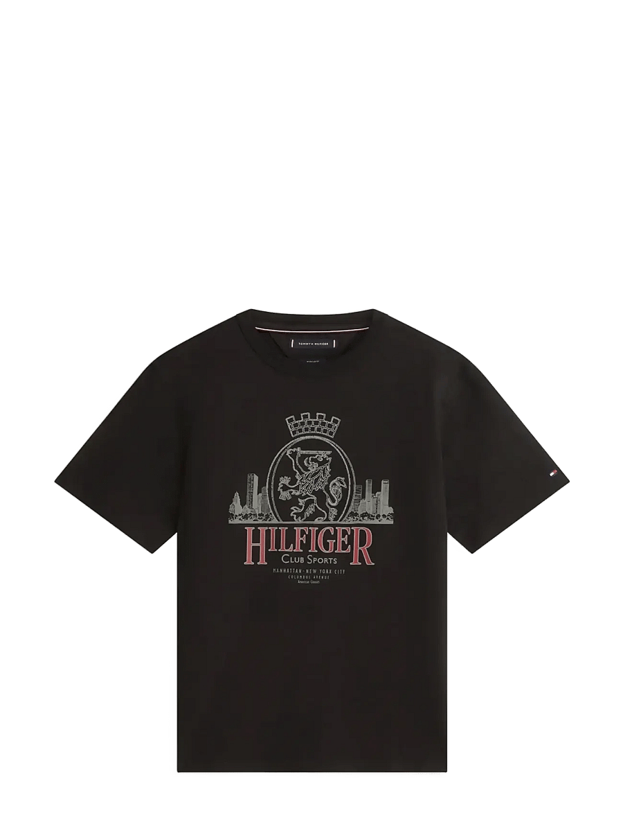 Tommy Hilfiger - HERITAGE SERIES CREST TEE - kurzärmelige t-shirts - black - 1