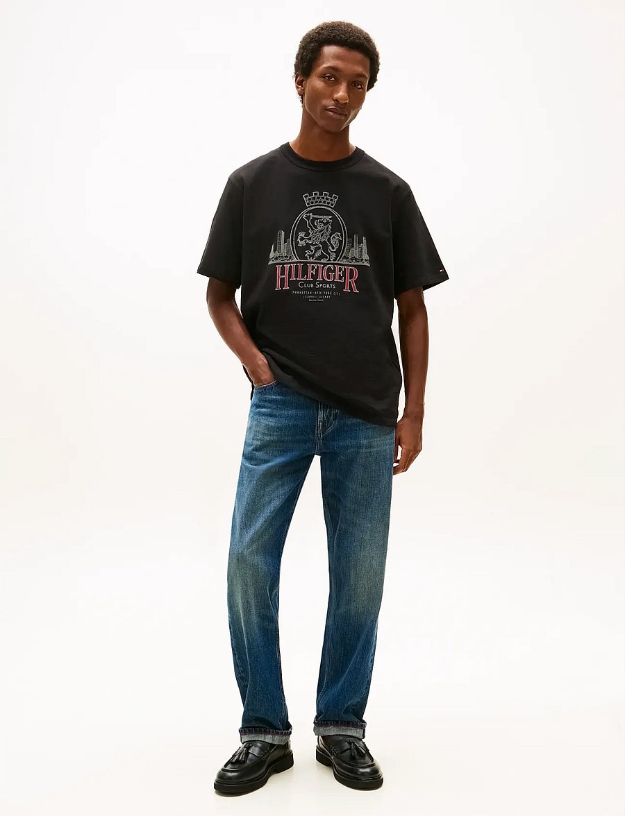 Tommy Hilfiger - HERITAGE SERIES CREST TEE - kurzärmelige t-shirts - black - 3