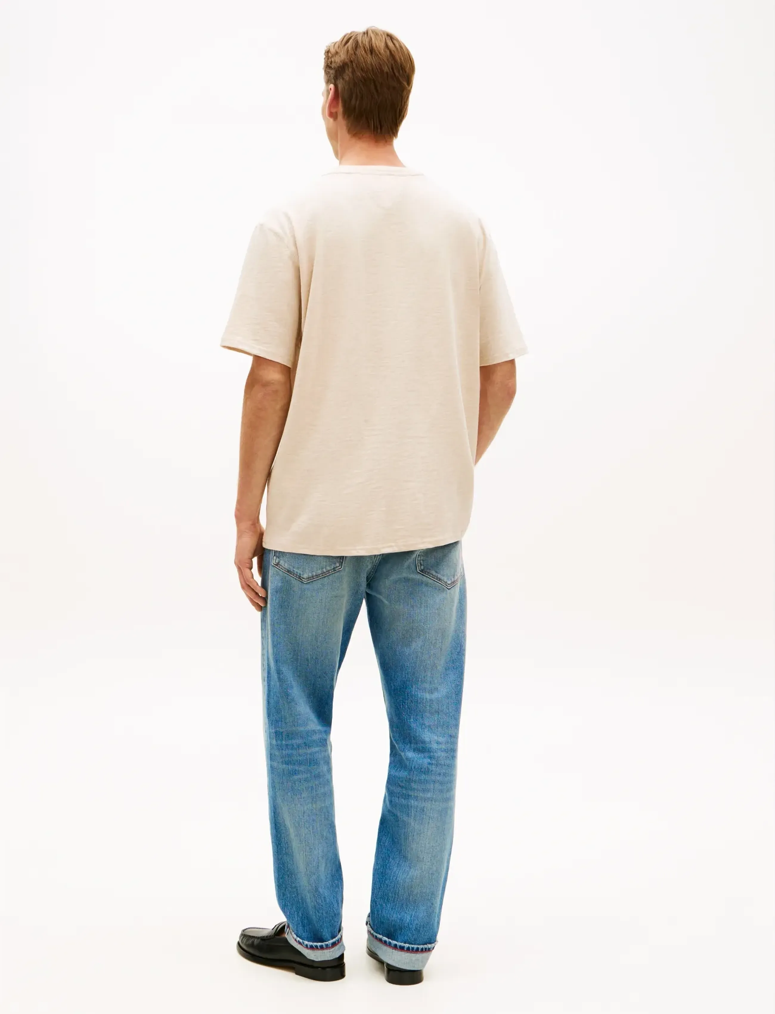 Tommy Hilfiger - HERITAGE SERIES CREST TEE - short-sleeved t-shirts - heathered oatmilk - 2