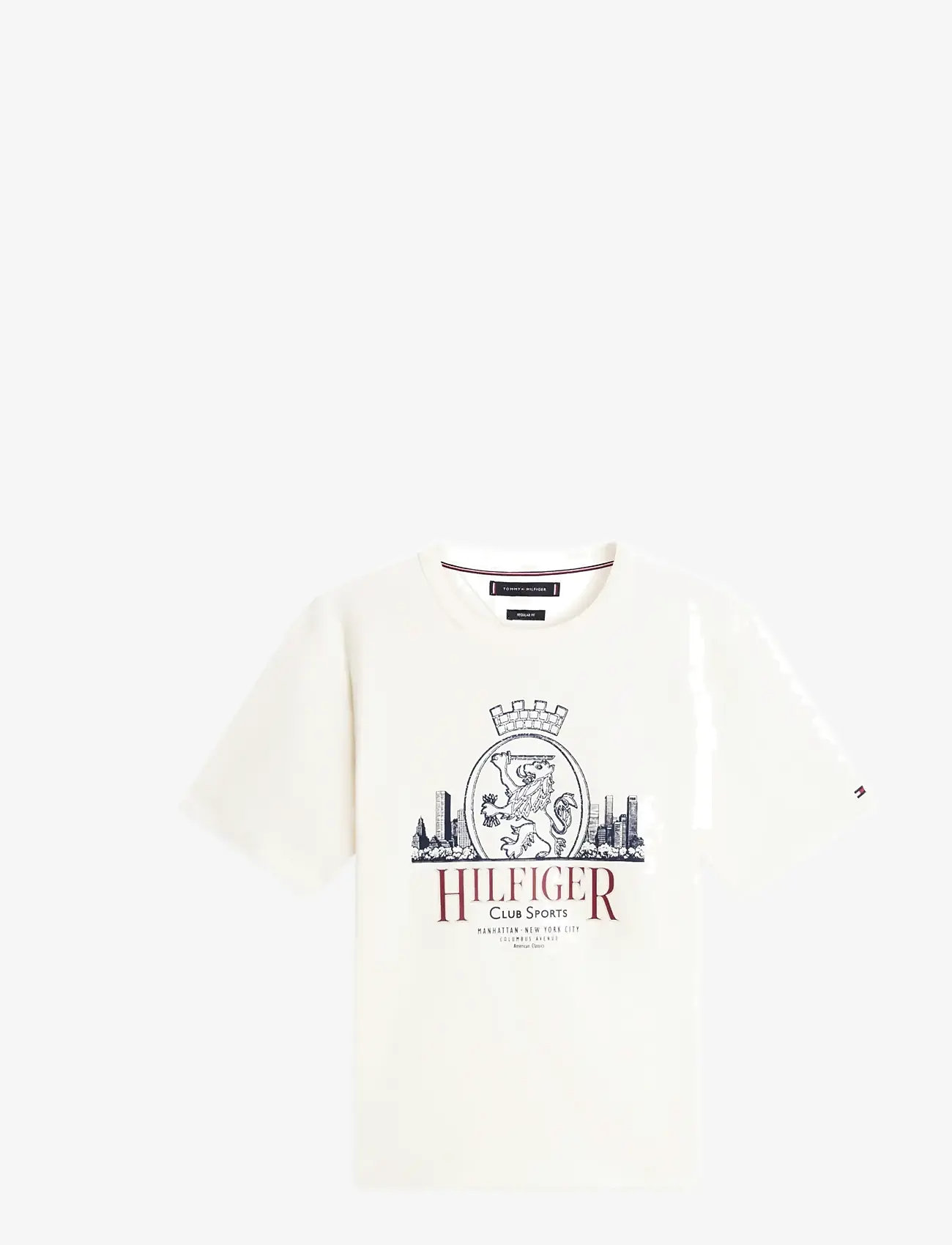 Tommy Hilfiger - HERITAGE SERIES CREST TEE - kortärmade t-shirts - ivory petal - 1