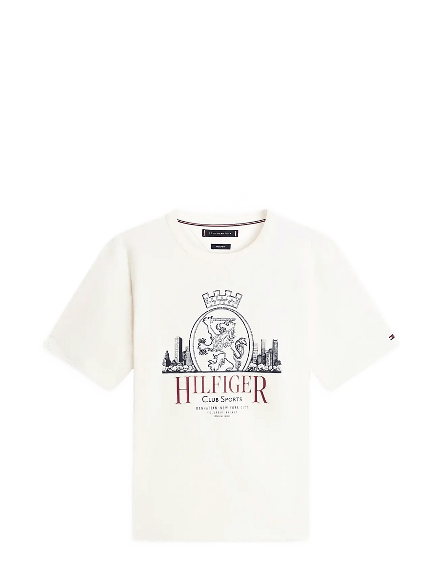 Tommy Hilfiger - HERITAGE SERIES CREST TEE - lühikeste varrukatega t-särgid - ivory petal - 1