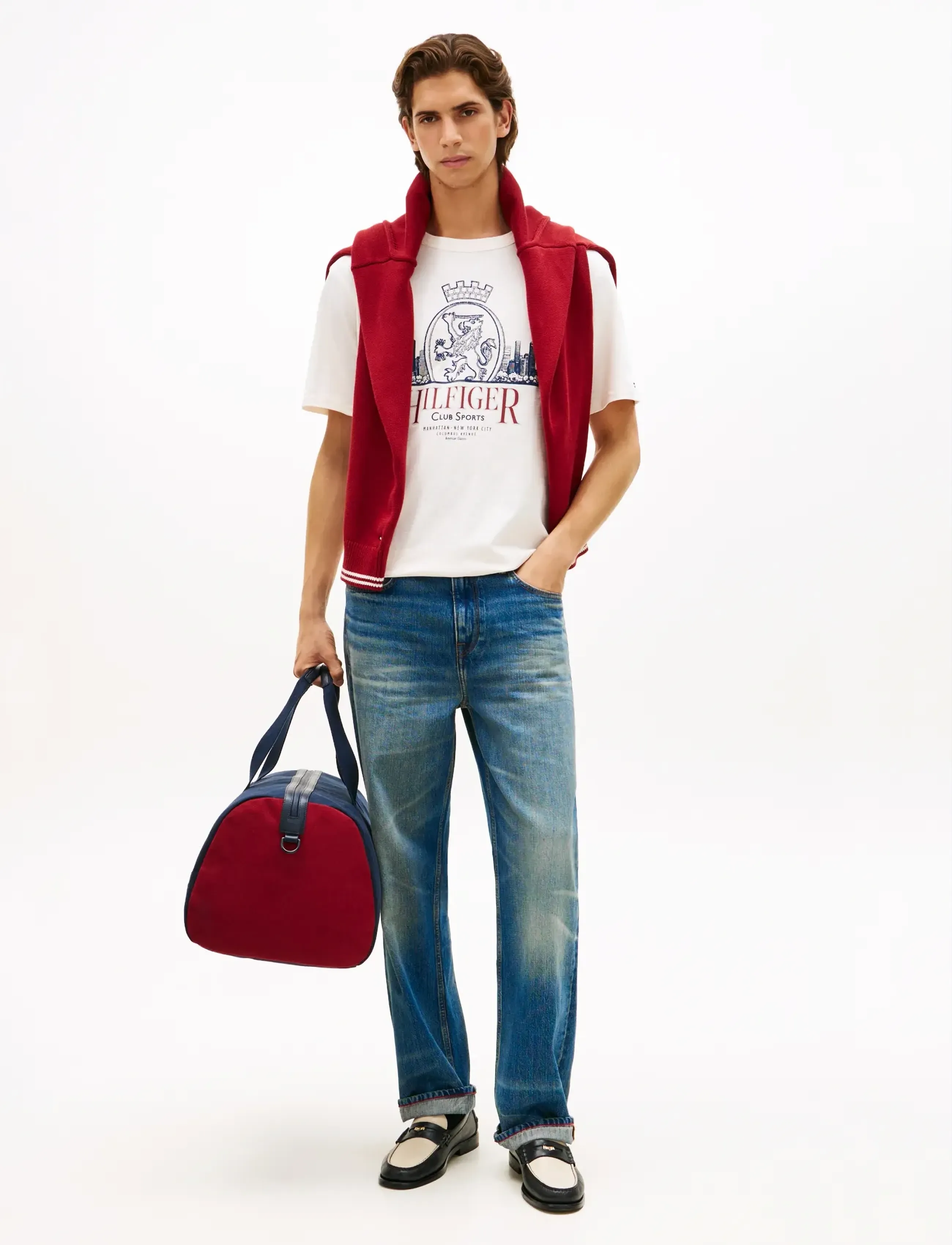 Tommy Hilfiger - HERITAGE SERIES CREST TEE - short-sleeved t-shirts - ivory petal - 3