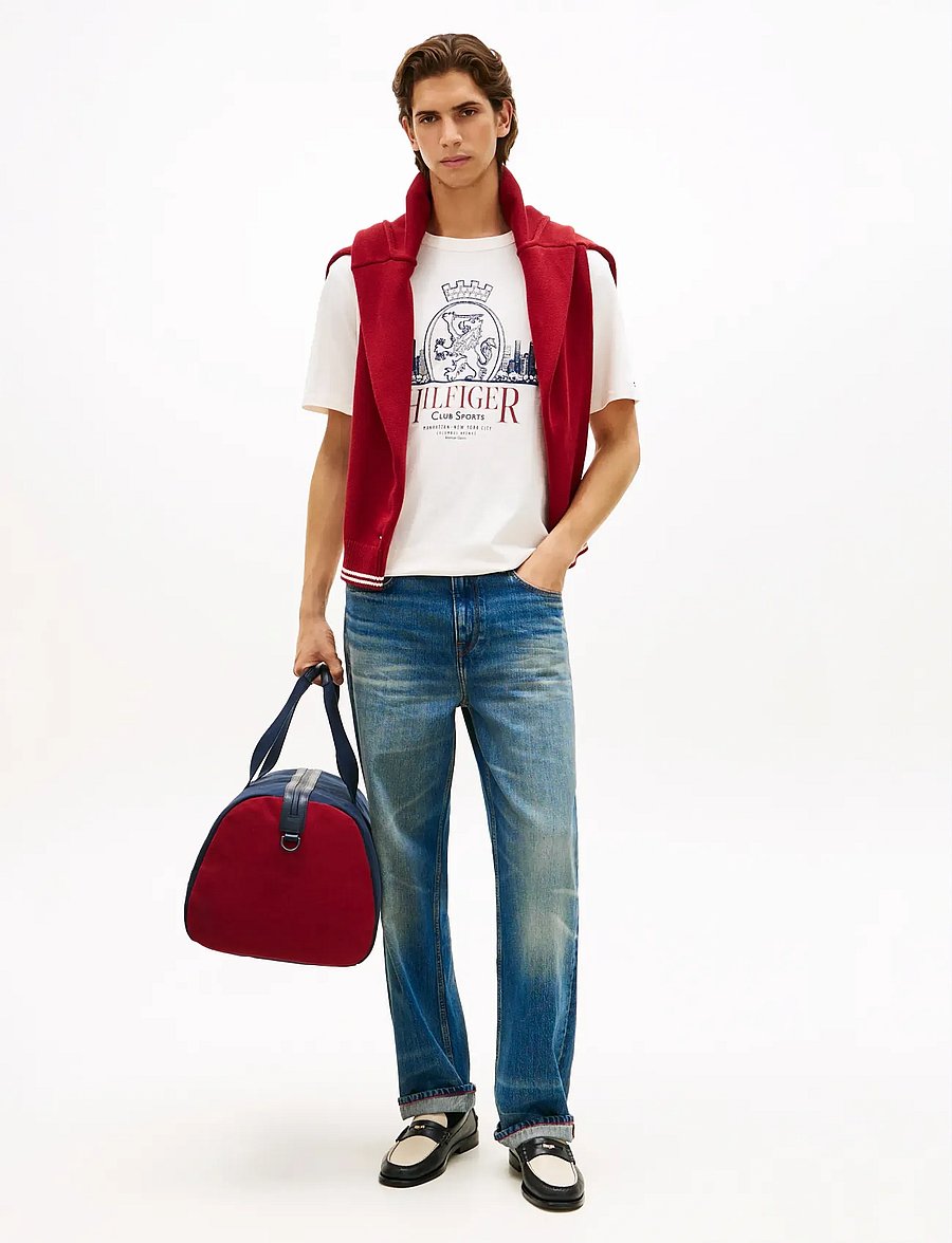 Tommy Hilfiger - HERITAGE SERIES CREST TEE - lühikeste varrukatega t-särgid - ivory petal - 3
