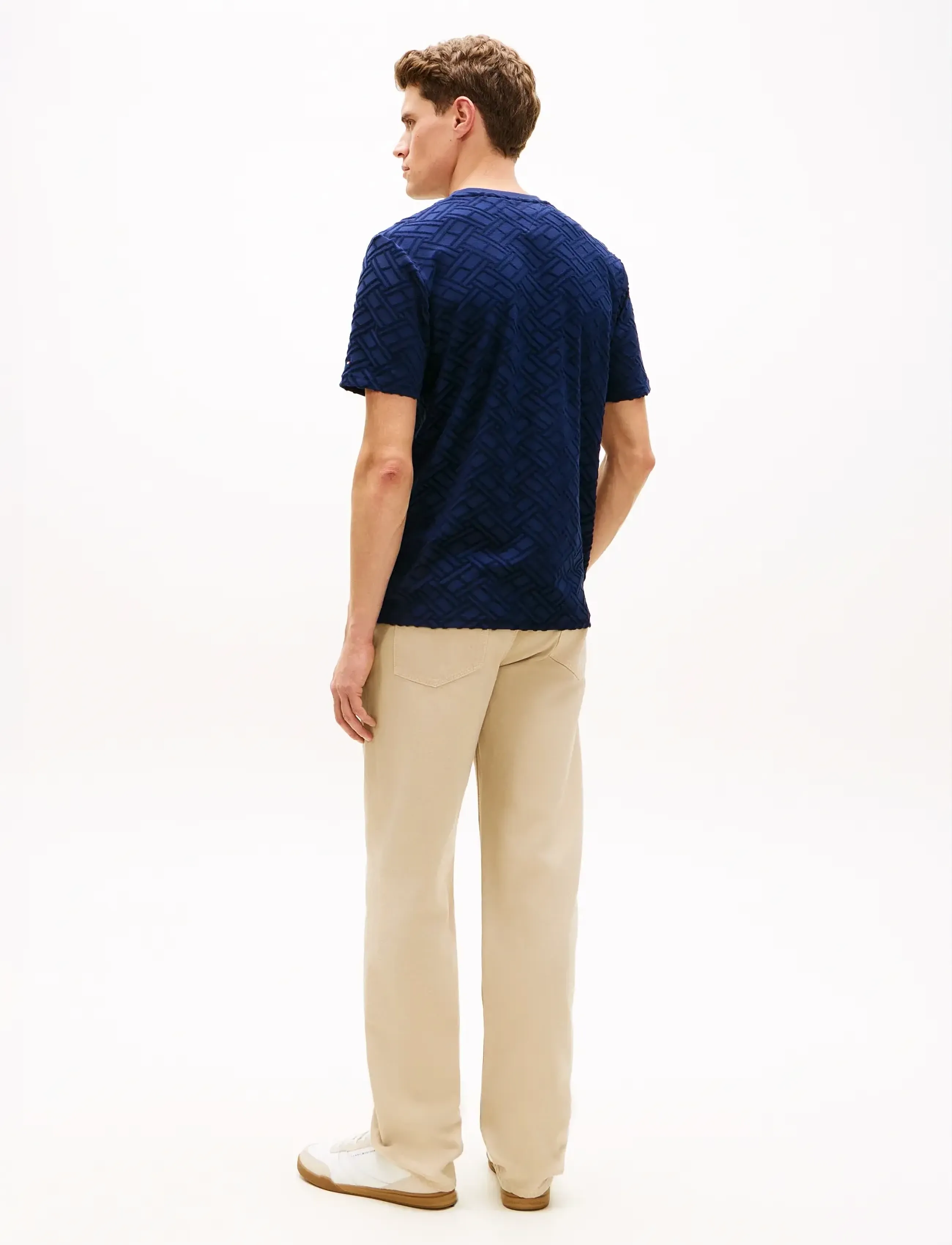Tommy Hilfiger - AOP FLAG JACQUARD TEE - kurzärmelig - carbon navy - 2