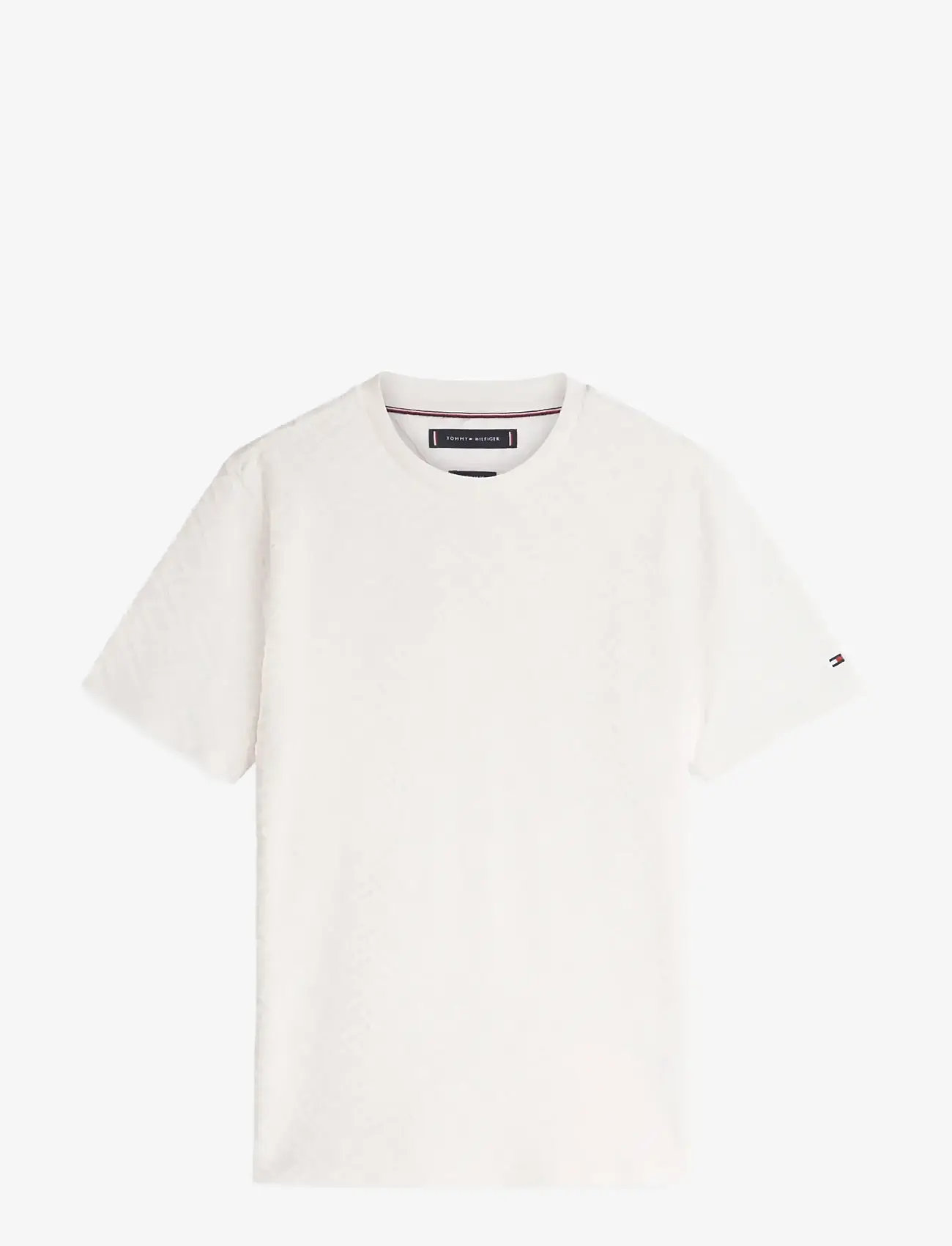 Tommy Hilfiger - AOP FLAG JACQUARD TEE - kortærmede t-shirts - ivory petal - 1