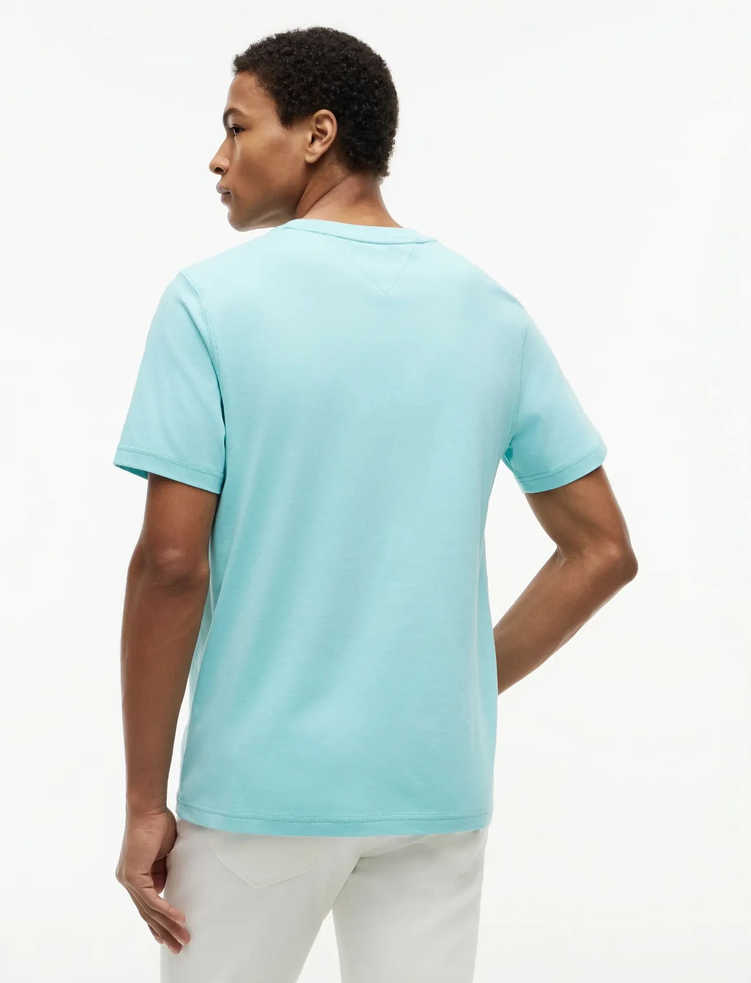 Tommy Hilfiger - SUMMER TEXT GRAPHIC TEE - short-sleeved t-shirts - arctic aqua - 2