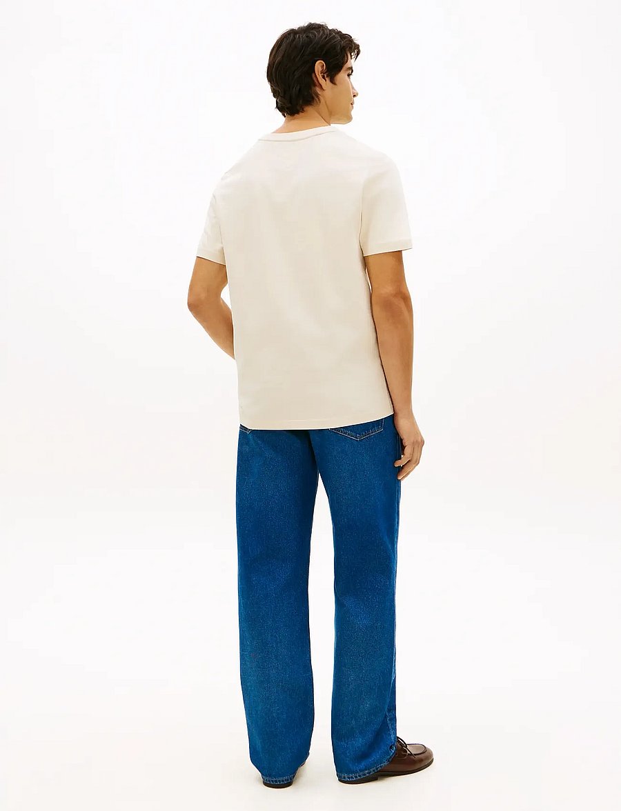 Tommy Hilfiger - SUMMER TEXT GRAPHIC TEE - kortærmede t-shirts - muslin - 2