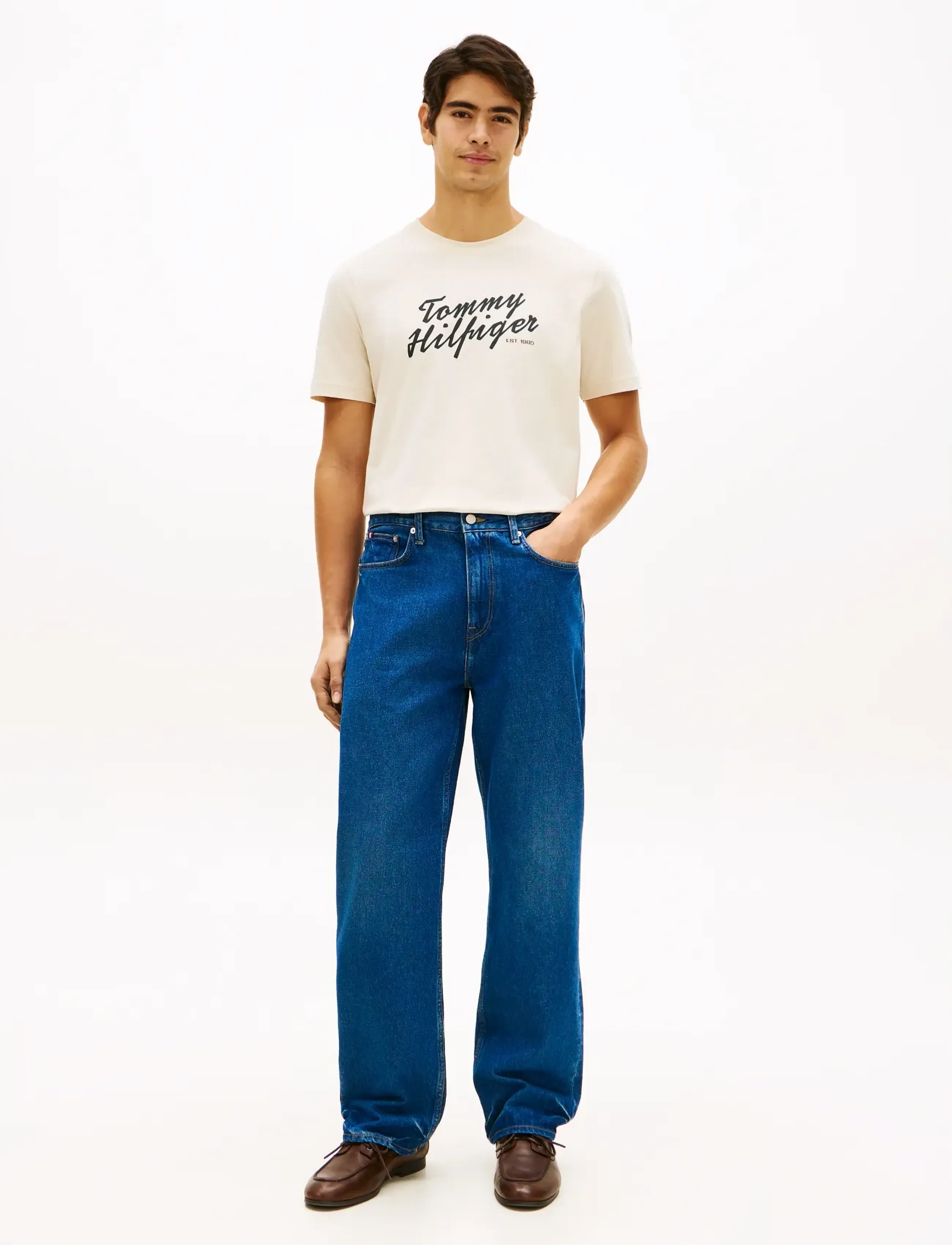 Tommy Hilfiger - SUMMER TEXT GRAPHIC TEE - short-sleeved t-shirts - muslin - 3