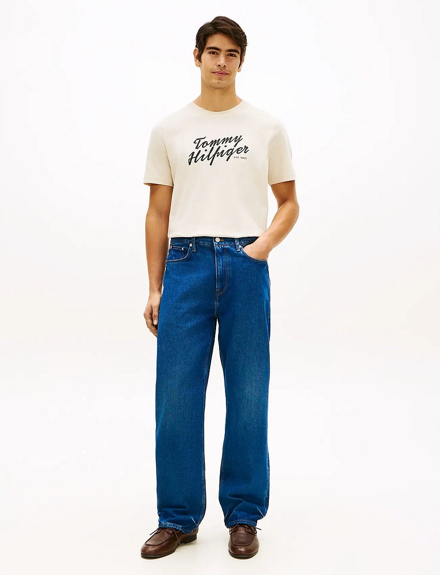 Tommy Hilfiger - SUMMER TEXT GRAPHIC TEE - kortærmede t-shirts - muslin - 3