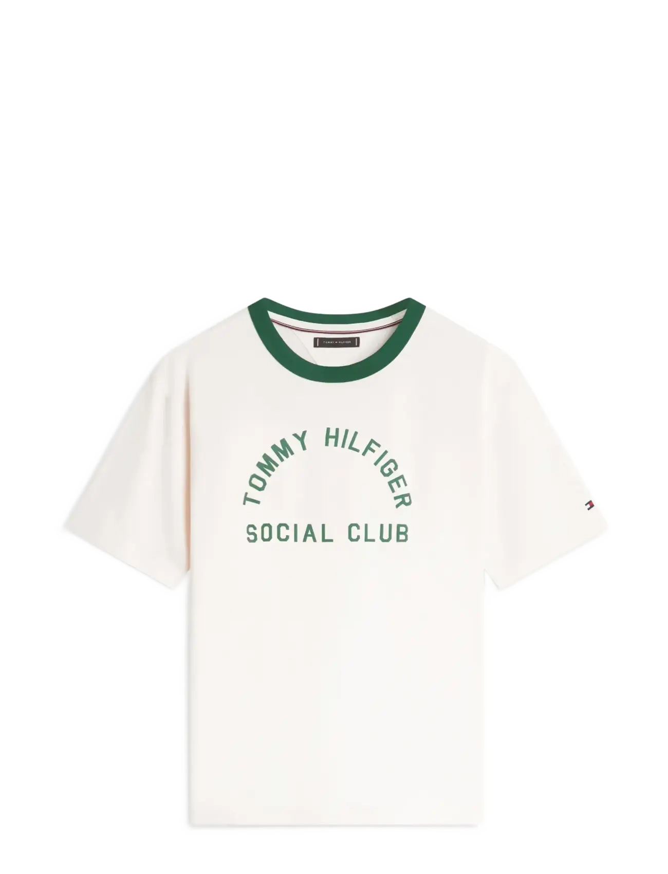 TOMMY HILFIGER Country Club Ringer Tee Cream - S - Herren
