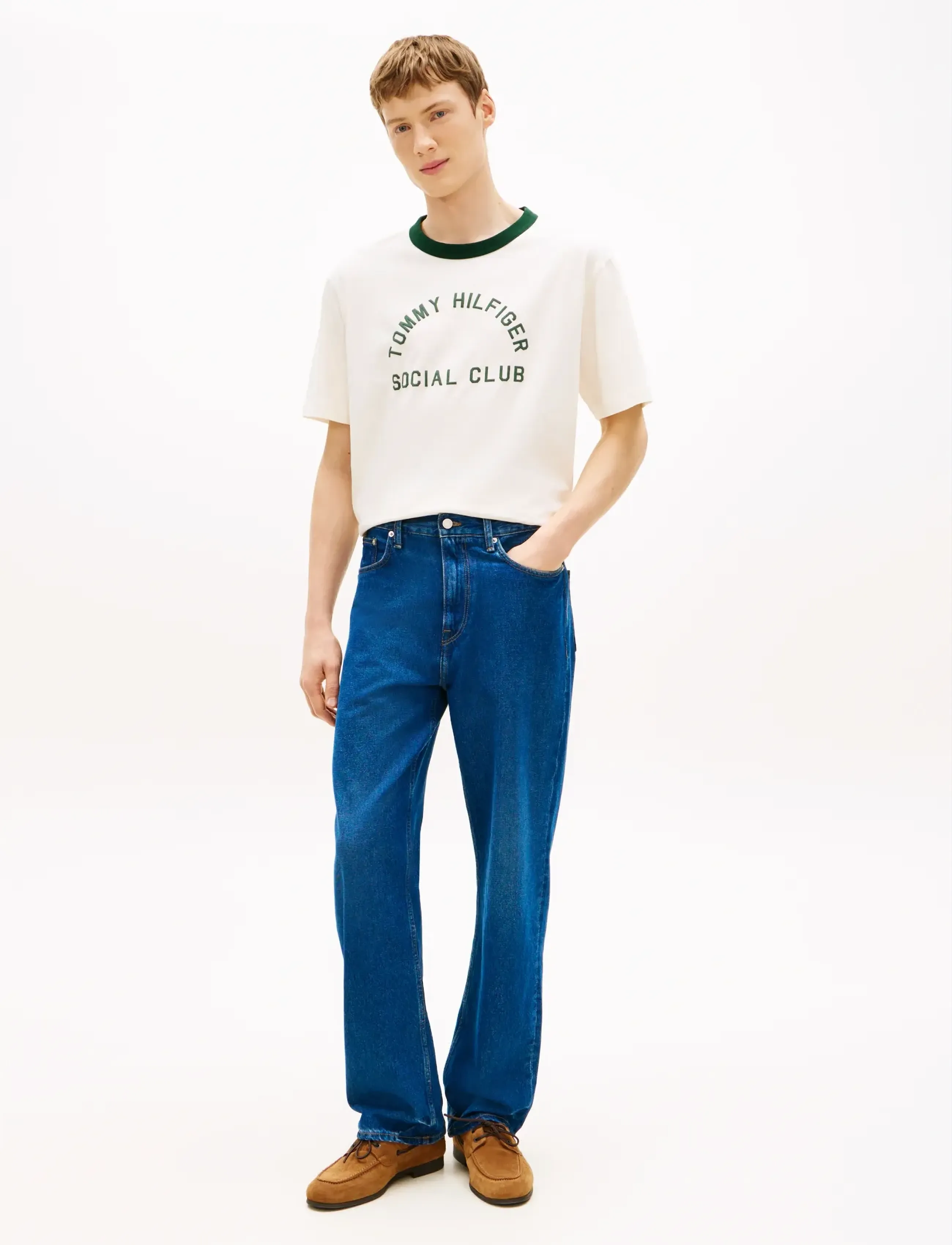 Tommy Hilfiger - COUNTRY CLUB RINGER TEE - kortærmede t-shirts - ivory petal - 3