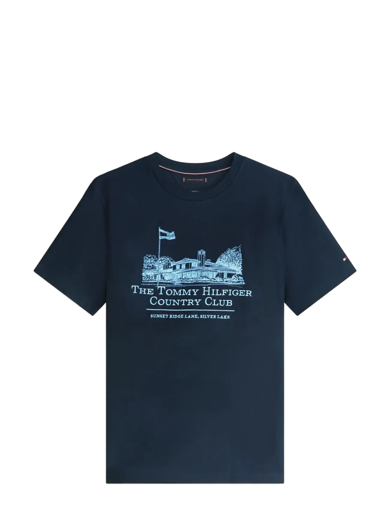 Tommy Hilfiger COUNTRY CLUB GRAPHIC TEE - T-shirts - DESERT SKY / navy