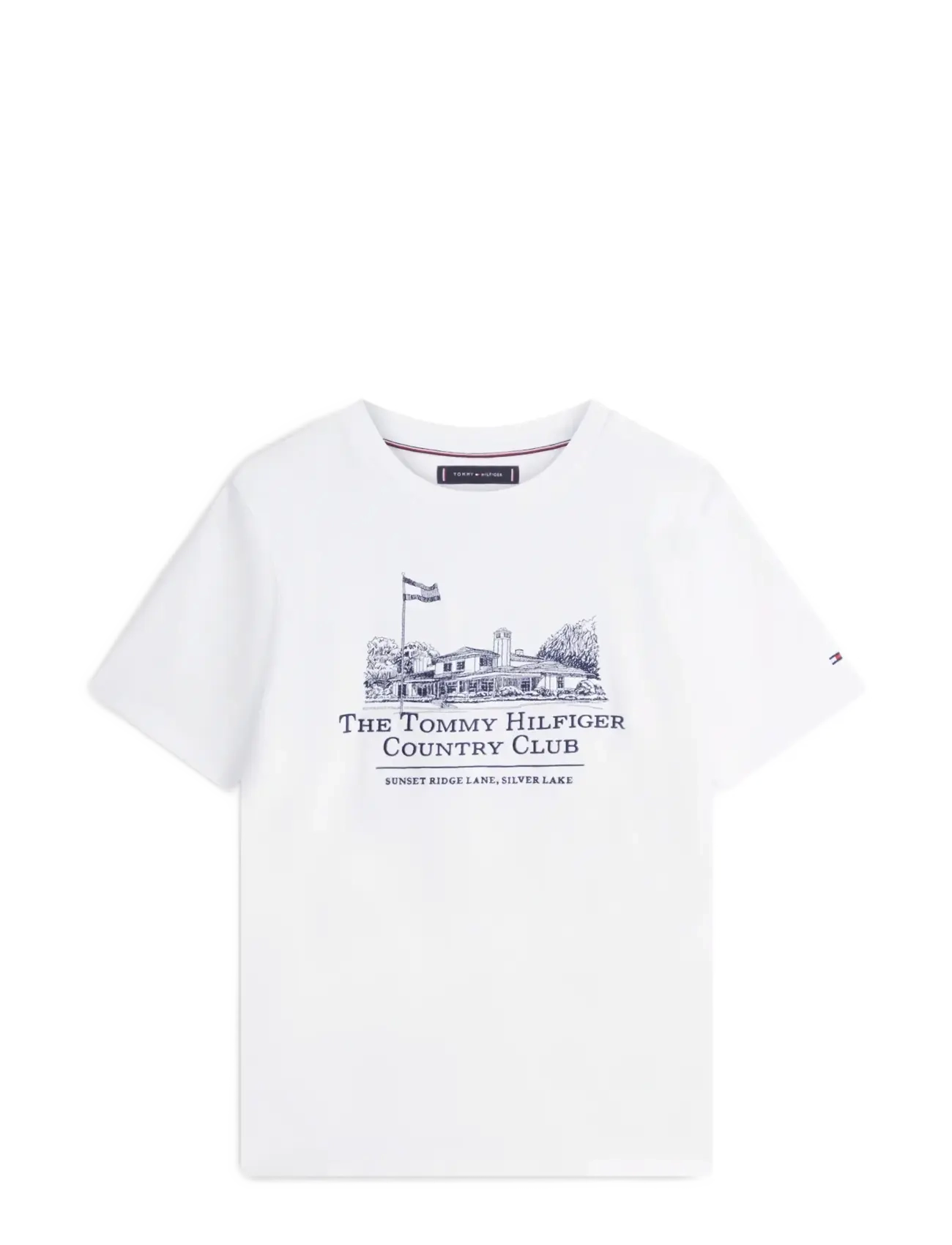 Tommy Hilfiger COUNTRY CLUB GRAPHIC TEE - Popularne marki - WHITE / white