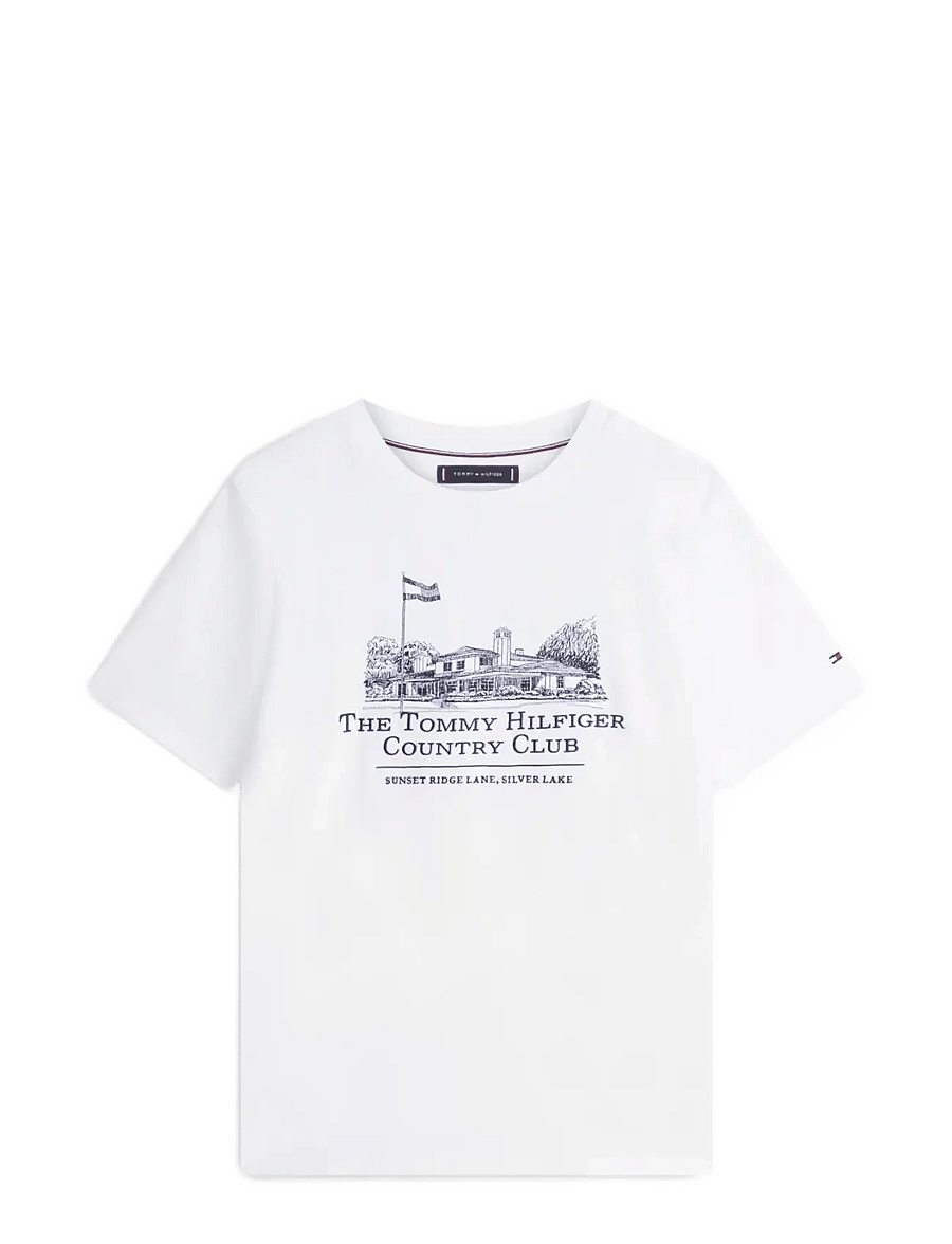 Tommy Hilfiger - COUNTRY CLUB GRAPHIC TEE - lühikeste varrukatega t-särgid - white - 1
