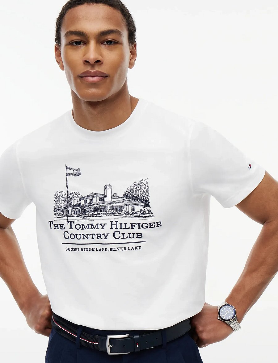 Tommy Hilfiger - COUNTRY CLUB GRAPHIC TEE - lühikeste varrukatega t-särgid - white - 3