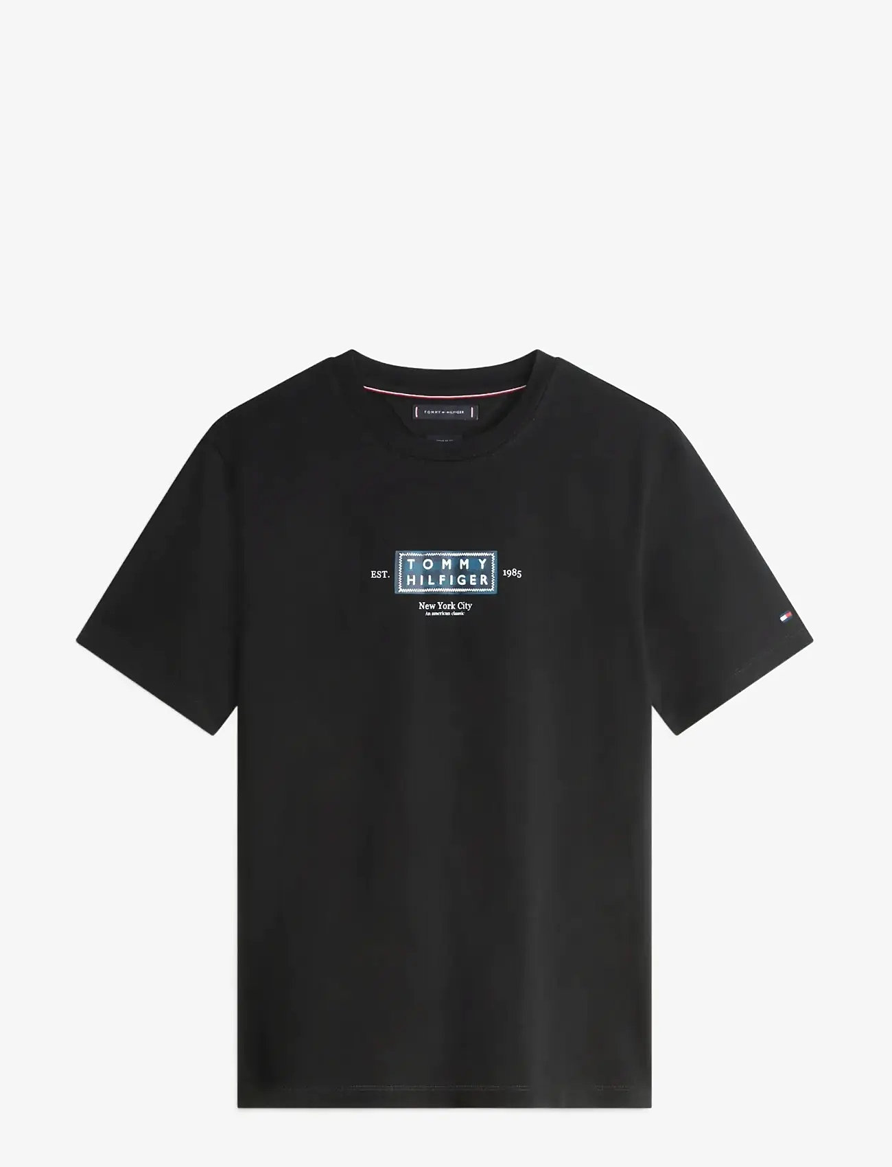 Tommy Hilfiger - HERITAGE LABEL TEE - laveste priser - black - 1