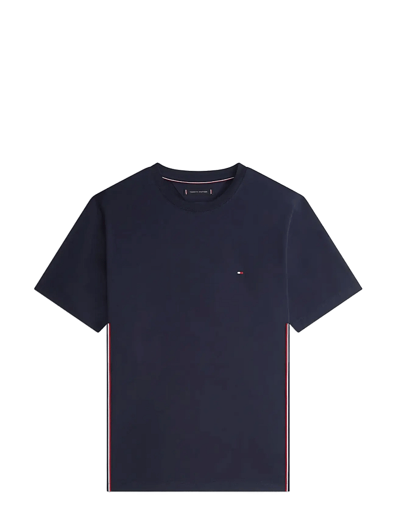 Tommy Hilfiger - GLOBAL STRIPE TEE - kurzärmelig - desert sky - 1
