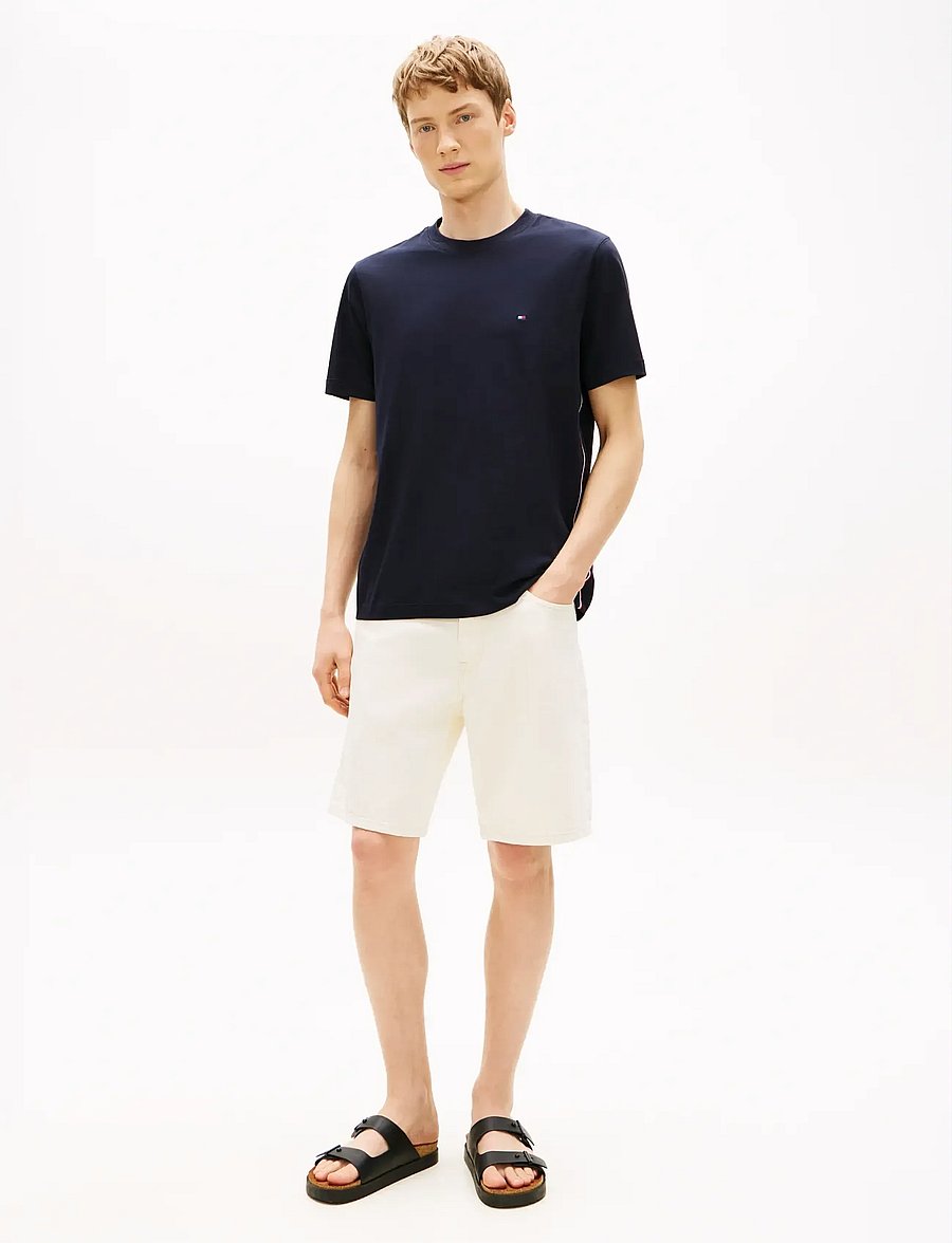 Tommy Hilfiger - GLOBAL STRIPE TEE - kurzärmelig - desert sky - 3