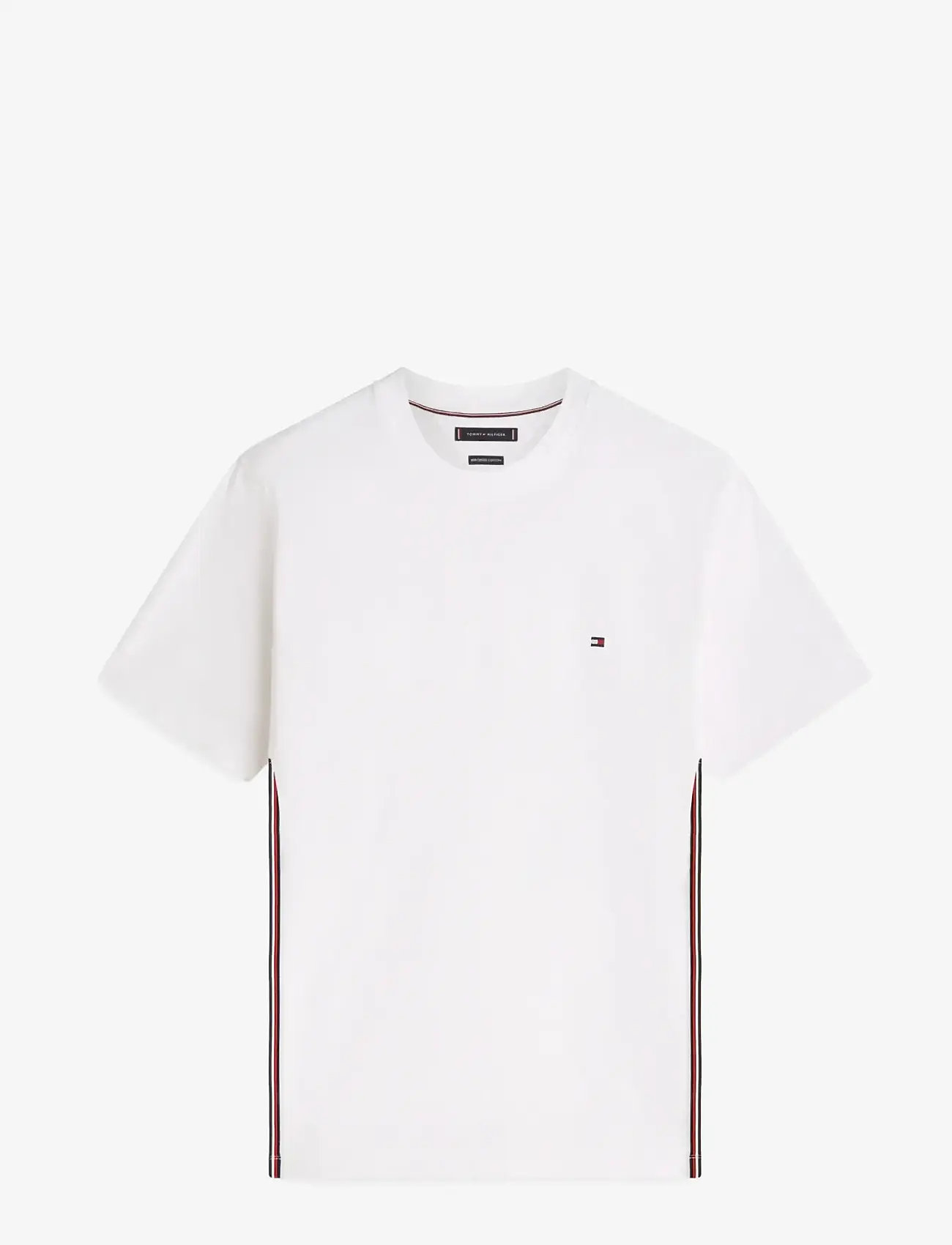 Tommy Hilfiger - GLOBAL STRIPE TEE - kortærmede t-shirts - white - 1