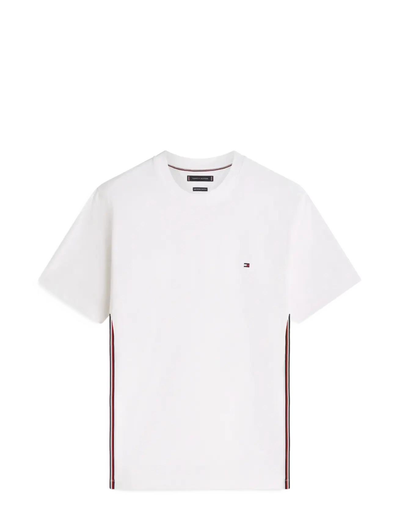 Tommy Hilfiger GLOBAL STRIPE TEE - Tommy Hilfiger - WHITE / white