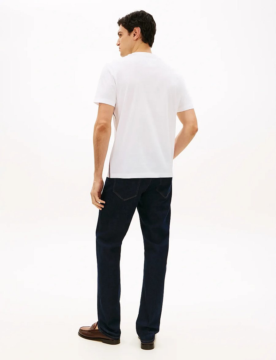 Tommy Hilfiger - GLOBAL STRIPE TEE - kurzärmelig - white - 2